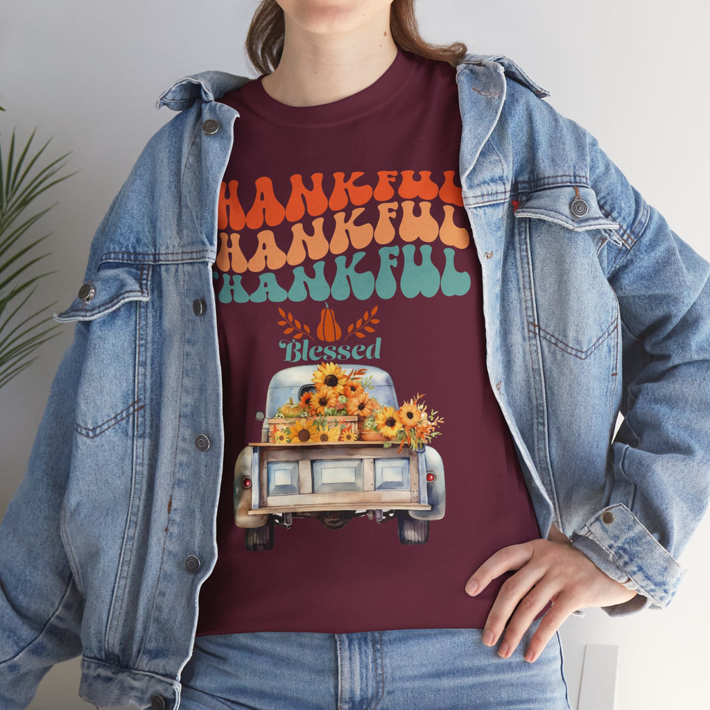Thankful Vibes Unisex Tee - Perfect for Thanksgiving, Gratitude, Casual Wear, Gifts, Summer Days
