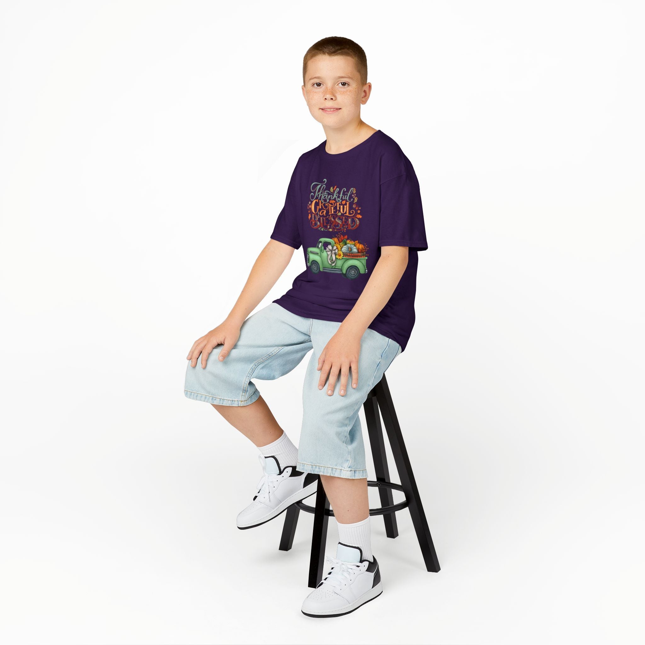 Blessed Fall Kids Tee, Adorable Autumn Shirt, Cute Harvest T-Shirt, Thanksgiving Gift for Kids, Comfy Cotton Youth Apparel