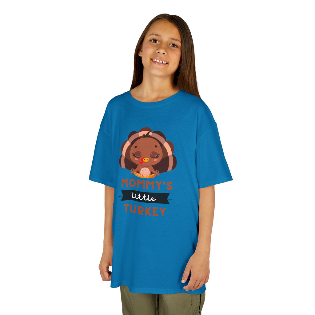 Kids Thanksgiving Tee, Mommy's Little Turkey Shirt, Fall Holiday Outfit, Thanksgiving Gift, Adorable Kids Fashion