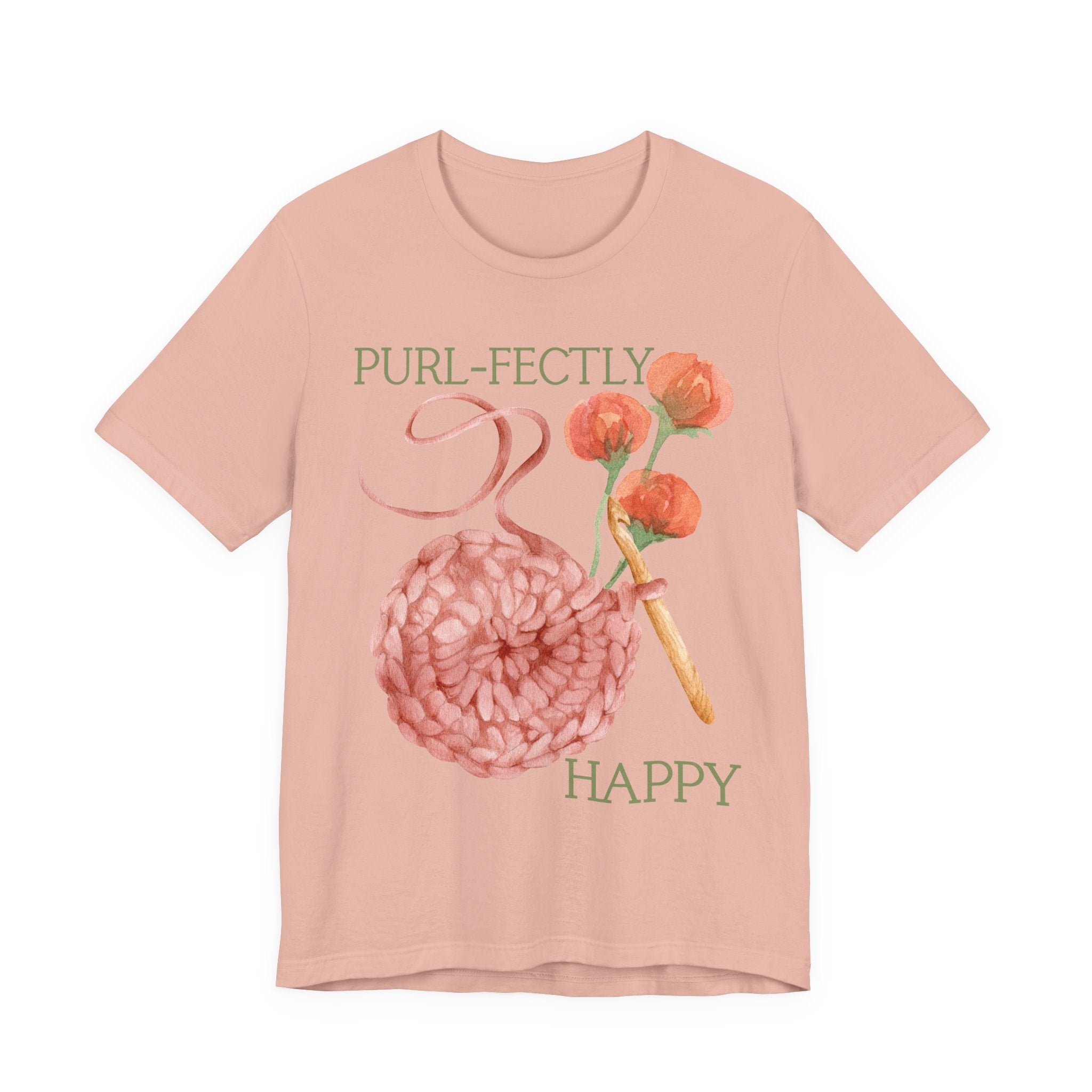 Purl-fectly Happy Crafting Joy Tee -Unisex Short Sleeve Shirt