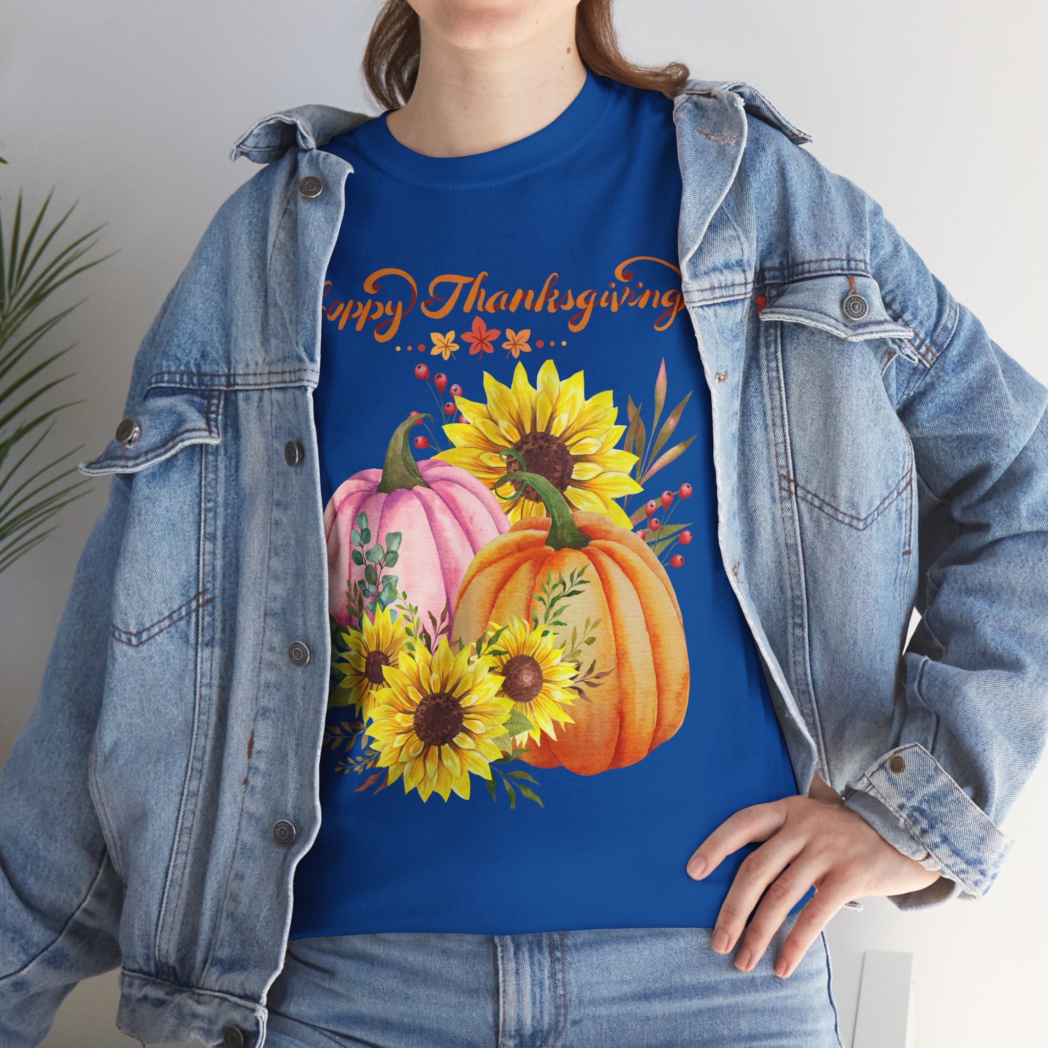 Thanksgiving T-shirts, Pumpkin Tee, Autumn Shirt, Unisex Fall Apparel, Holiday Gift, Cozy Outfit, Harvest Festival Clothing