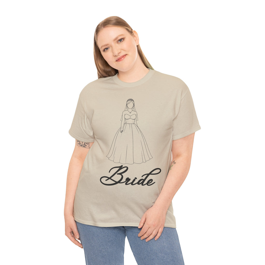 Bride Graphic Unisex Heavy Cotton Tee, Wedding Shirt, Bridal Party Gift, Engagement Celebration, Bride-to-Be Apparel, Wedding Day Outfit