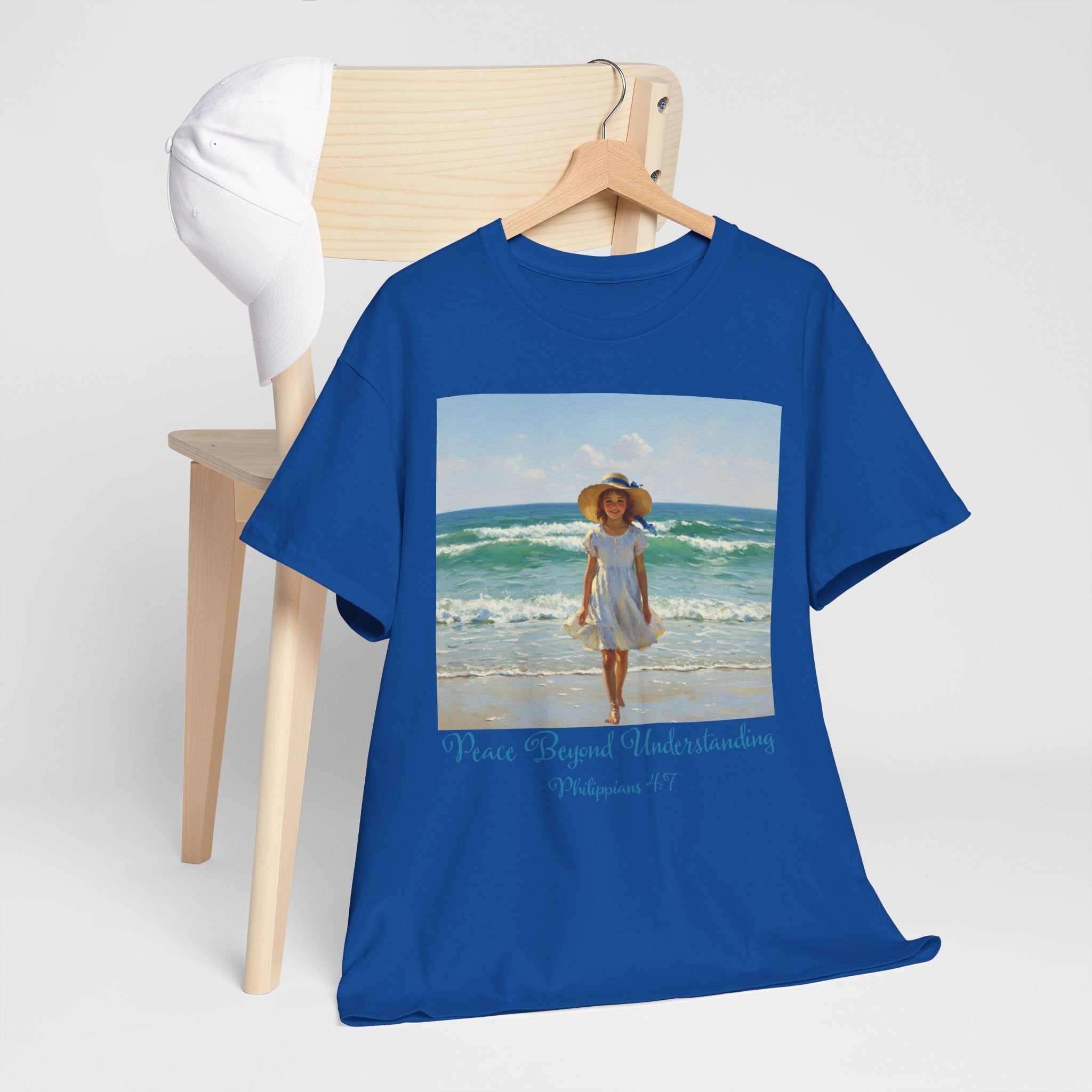 Serene Beach Vibes Tee for Summer Days, Top for Women, Casual Wear, Gifts for Beach Lovers, Vacay Essentials