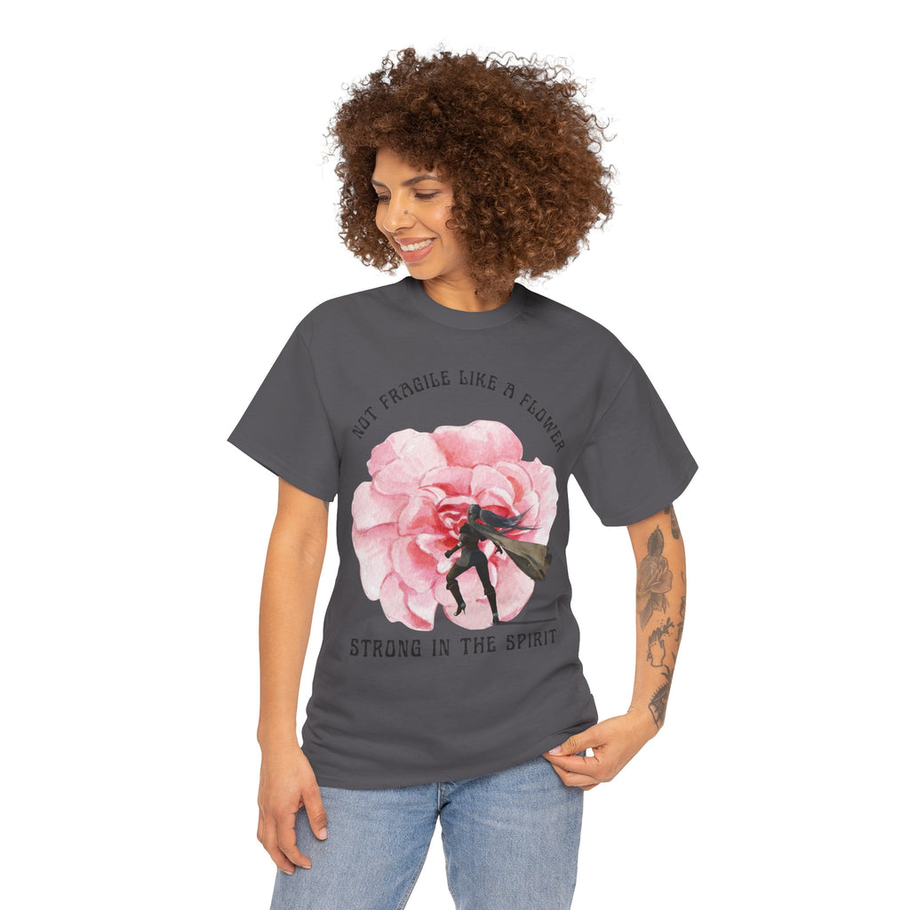 Floral Empowerment Tee, Not Fragile Like a Flower, Strong in the Spirit Shirt, Inspirational Unisex T-Shirt, Gift for Women, [...]