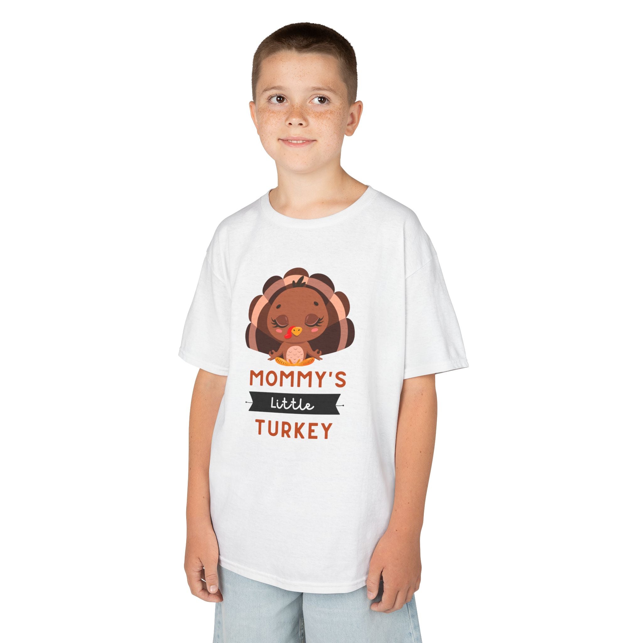 Kids Thanksgiving Tee, Mommy's Little Turkey Shirt, Fall Holiday Outfit, Thanksgiving Gift, Adorable Kids Fashion