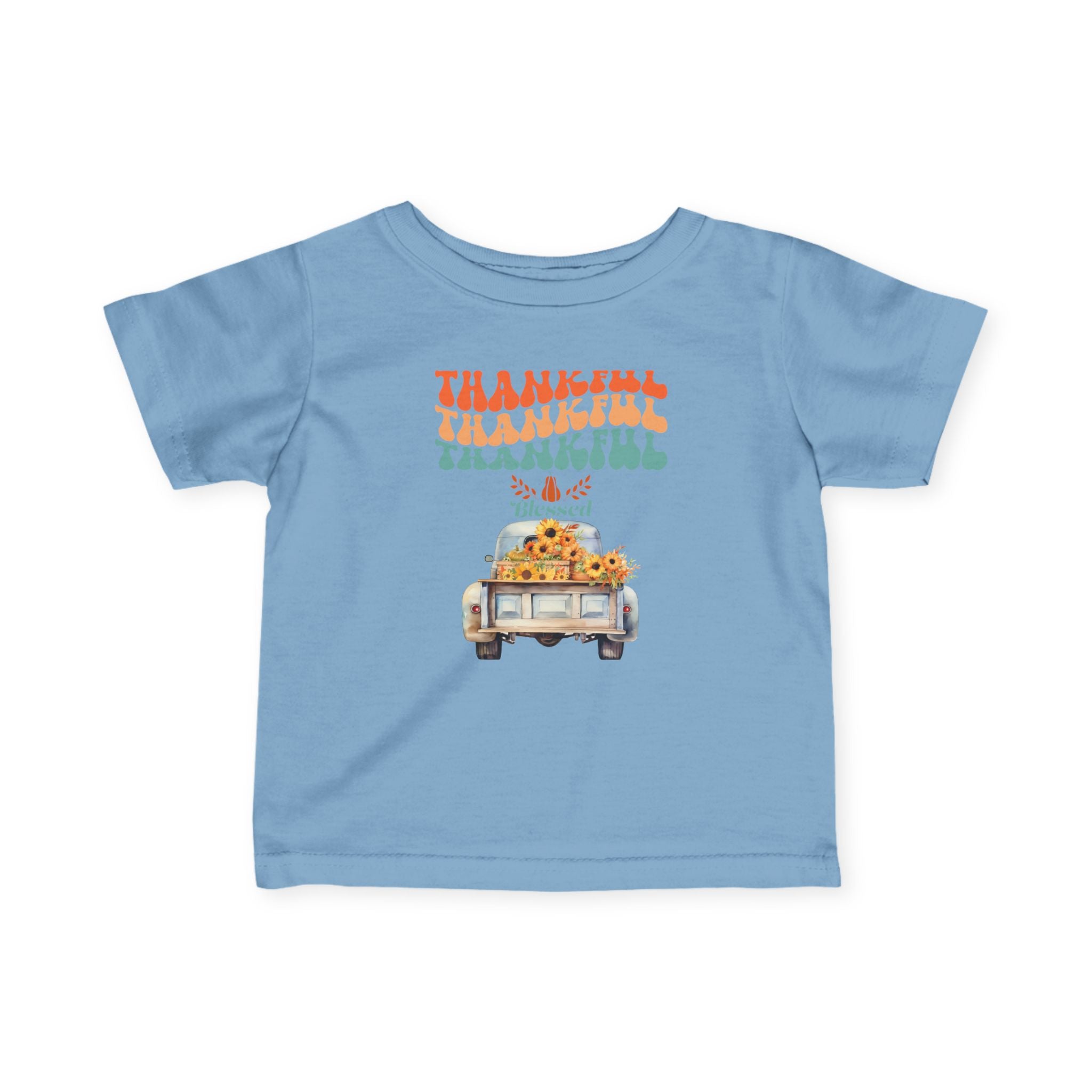Thankful Infant T-Shirt, Cute Baby Tee, Thanksgiving Outfit, Fall Baby Clothing, Holiday Gift for Infants, Seasonal Wear