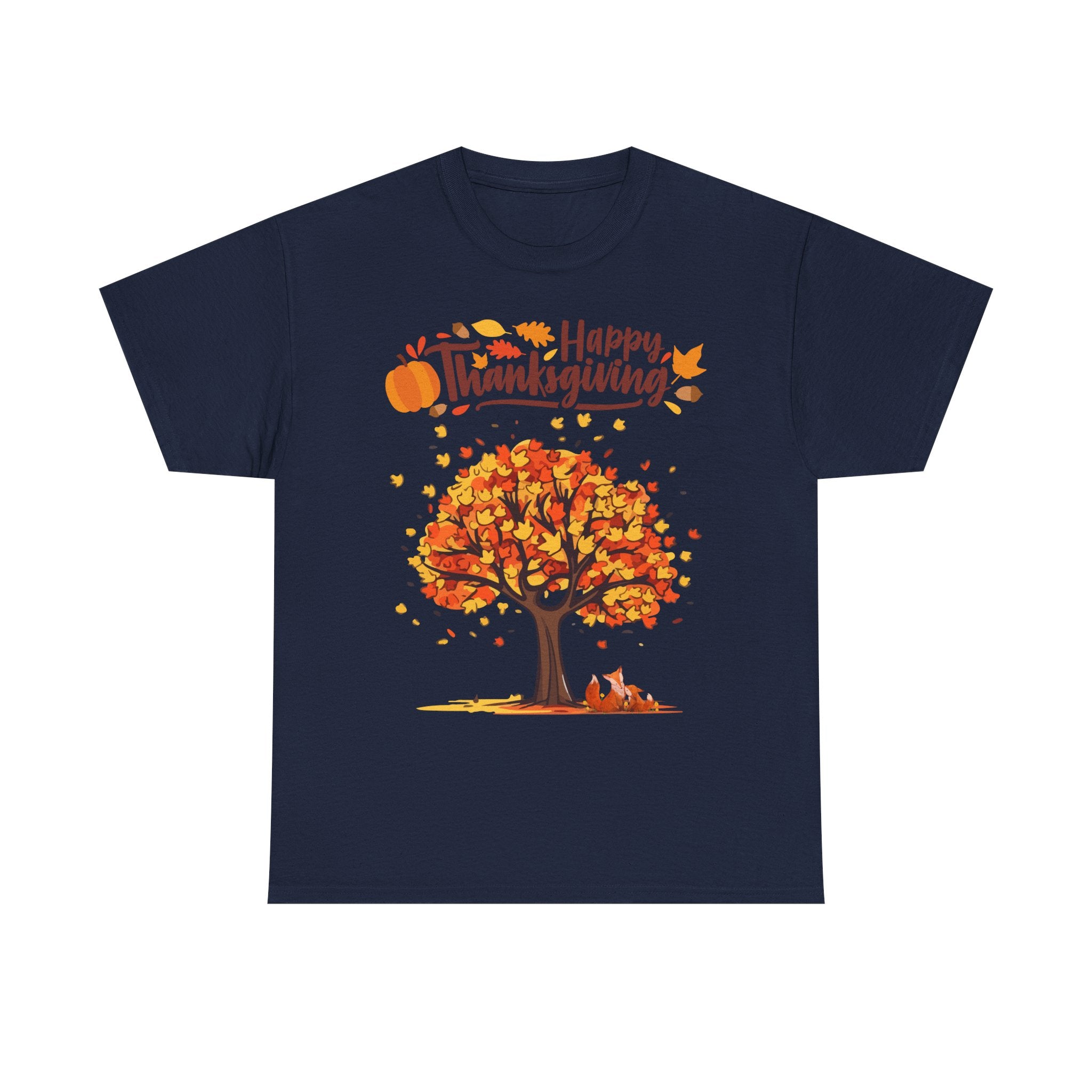 Thanksgiving Tree Tee, Autumn Shirt, Fall Apparel, Family Gathering Top, Seasonal Wear, Thanksgiving Gift
