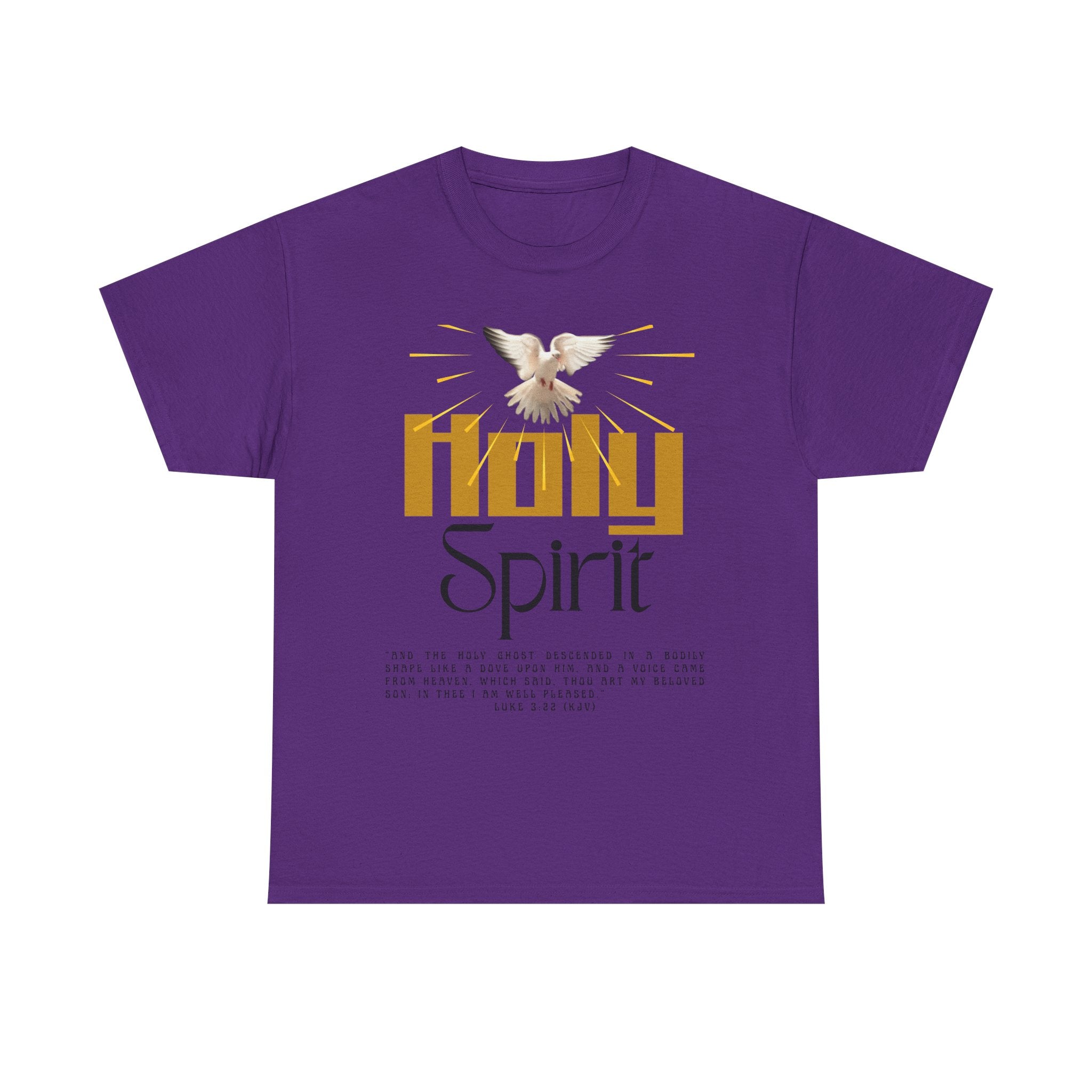 Christian T-shirts, Holy Spirit Unisex Heavy Cotton Tee, Inspirational T-Shirt for Faith Celebration, Christian Gift, Spiritual Attire, Religious Apparel