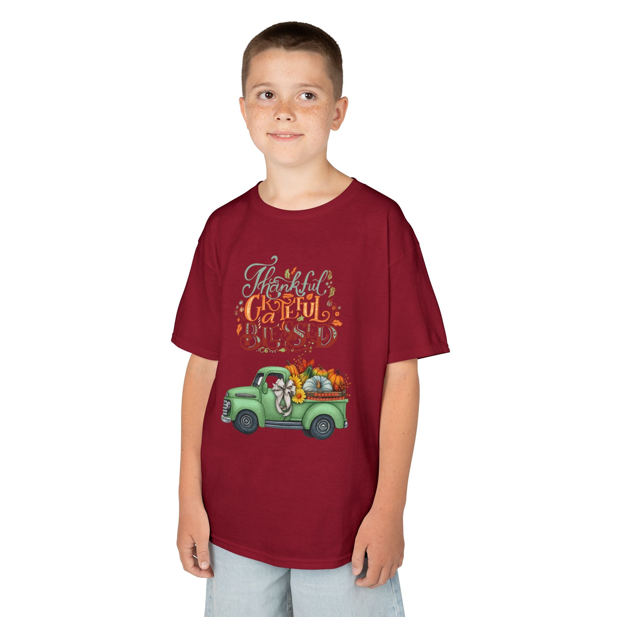 Blessed Fall Kids Tee, Adorable Autumn Shirt, Cute Harvest T-Shirt, Thanksgiving Gift for Kids, Comfy Cotton Youth Apparel