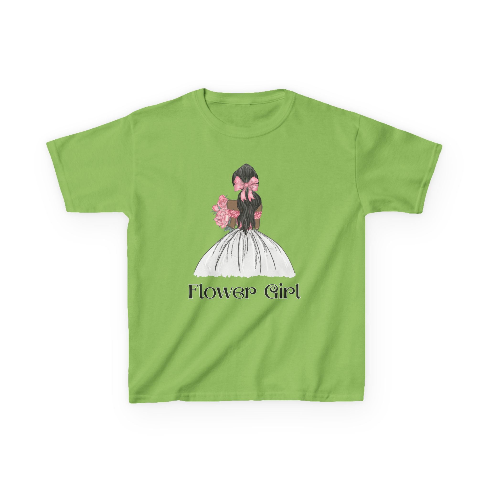 Flower Girl Kids Tee, Cute Floral T-Shirt for Flower Girls, Wedding Apparel, Toddler Gift, Birthday Outfit, Spring Fling Top
