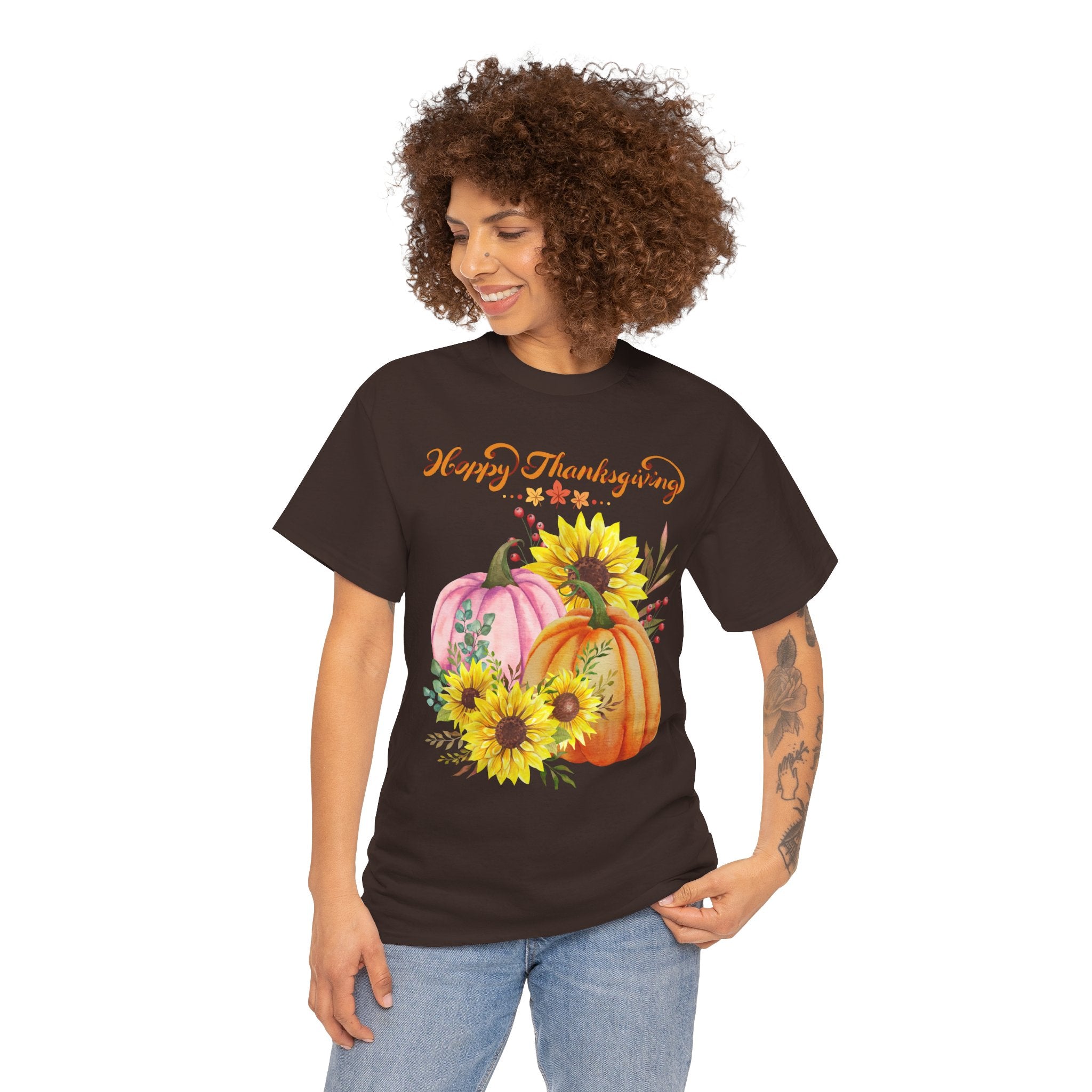Thanksgiving T-shirts, Pumpkin Tee, Autumn Shirt, Unisex Fall Apparel, Holiday Gift, Cozy Outfit, Harvest Festival Clothing