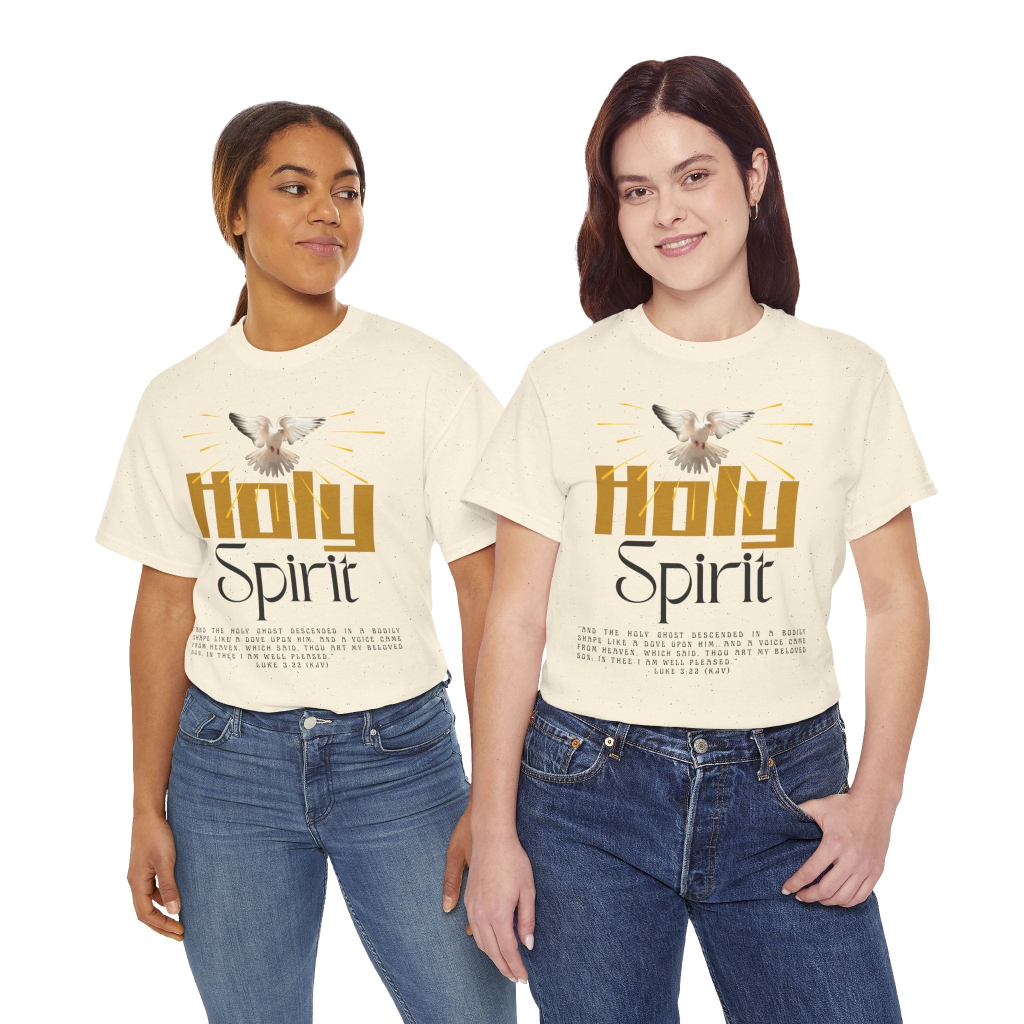 Christian T-shirts, Holy Spirit Unisex Heavy Cotton Tee, Inspirational T-Shirt for Faith Celebration, Christian Gift, Spiritual Attire, Religious Apparel
