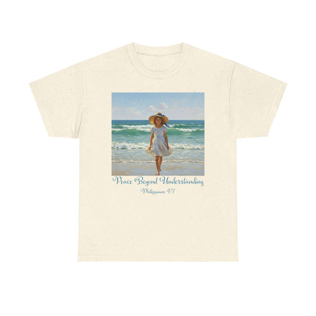 Serene Beach Vibes Tee for Summer Days, Top for Women, Casual Wear, Gifts for Beach Lovers, Vacay Essentials