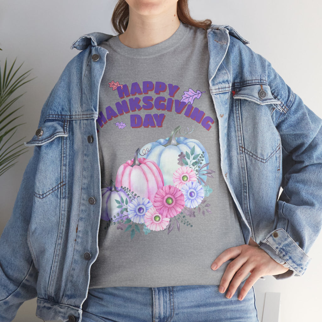Thanksgiving Celebration Tee, Happy Thanksgiving Day Shirt, Fall T-Shirt, Holiday Gift, Unisex Cotton Top, Autumn Fashion