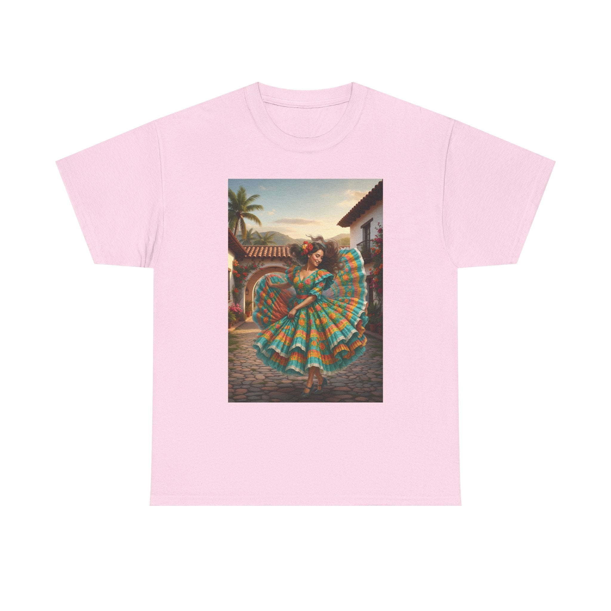 Folklórico Dancer Vibrant Graphic Tee - Perfect for Festivals, Casual Outings, Gifts, Dance Lovers, Unisex Fashion