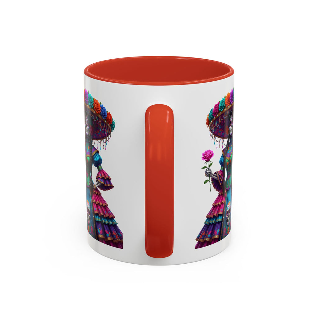 La Catrina Elegante – Día de los Muertos Inspired Artwork, Caffeine Lover Gift, Halloween Decor, Artful Drinkware