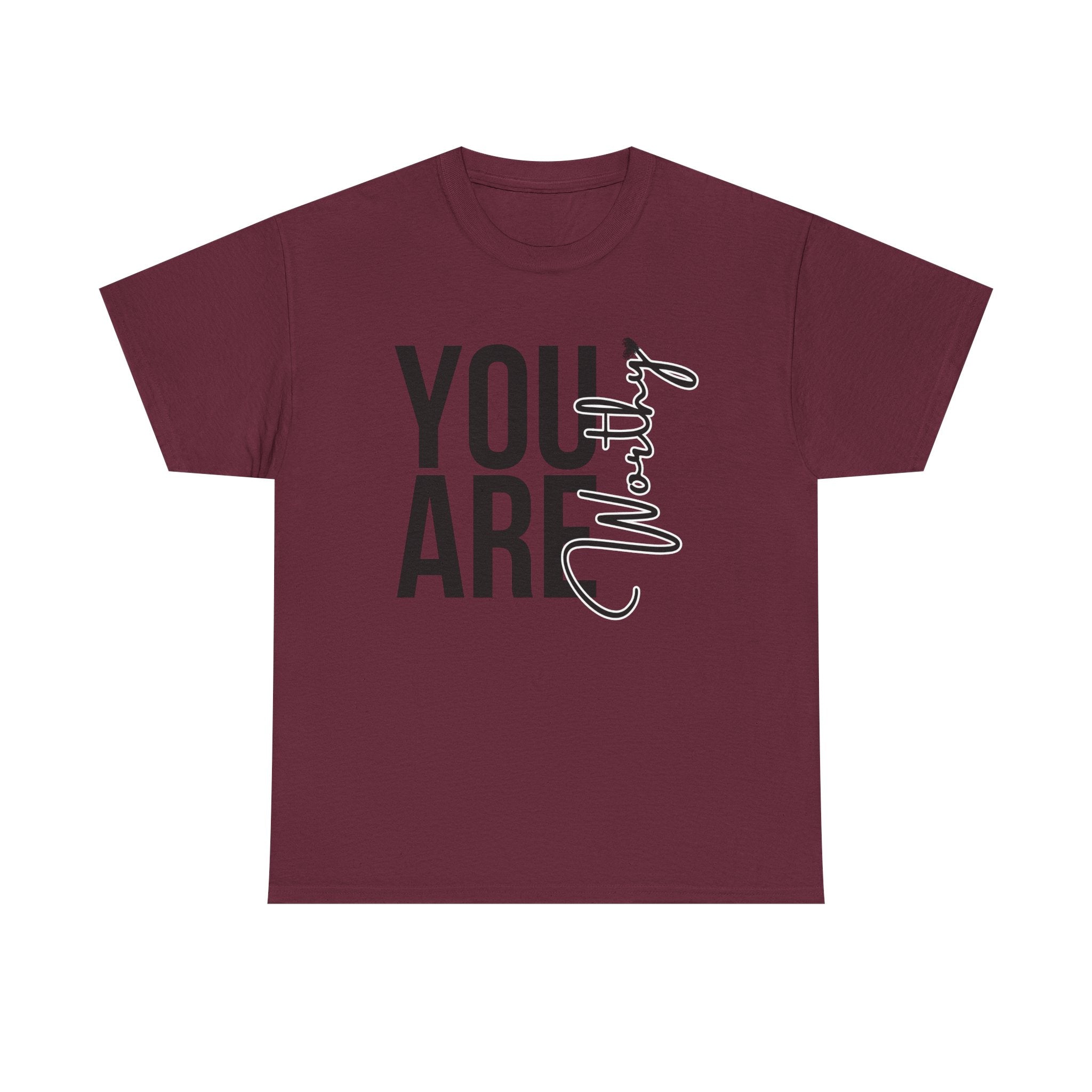 You Are Worthy Unisex Heavy Cotton Tee, Motivational Quote Shirt, Gift for Friends, Self-Love Tee, Uplifting Apparel, Positive [...]