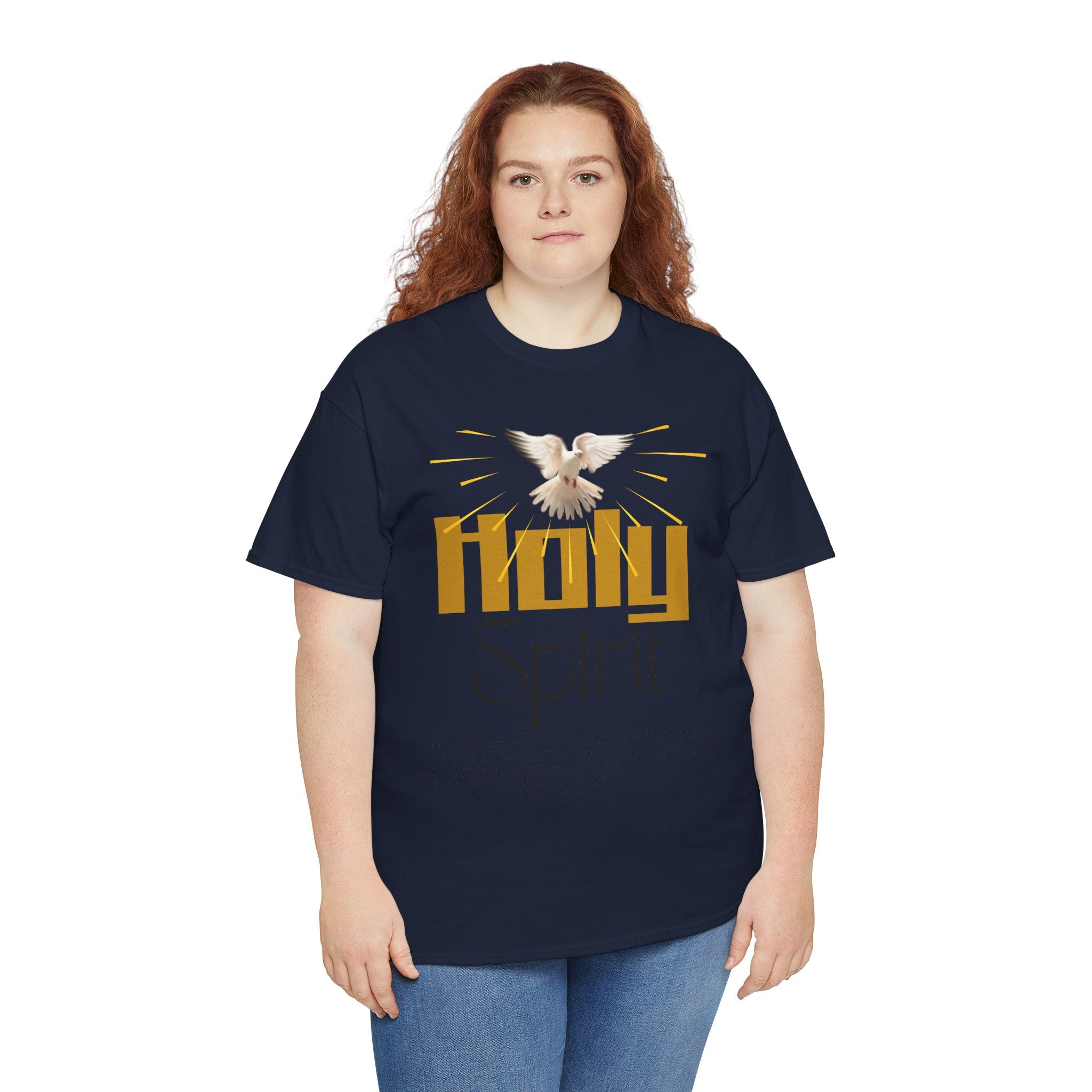 Christian T-shirts, Holy Spirit Unisex Heavy Cotton Tee, Inspirational T-Shirt for Faith Celebration, Christian Gift, Spiritual Attire, Religious Apparel