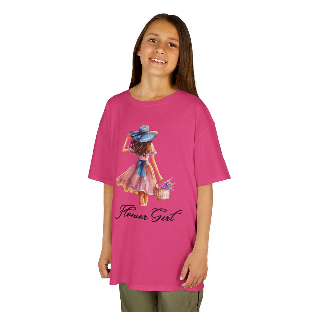 Flower Girl Kids Tee, Cute Kids T-Shirt, Spring Fashion, Outdoor Playwear, Children's Gift, Floral Design