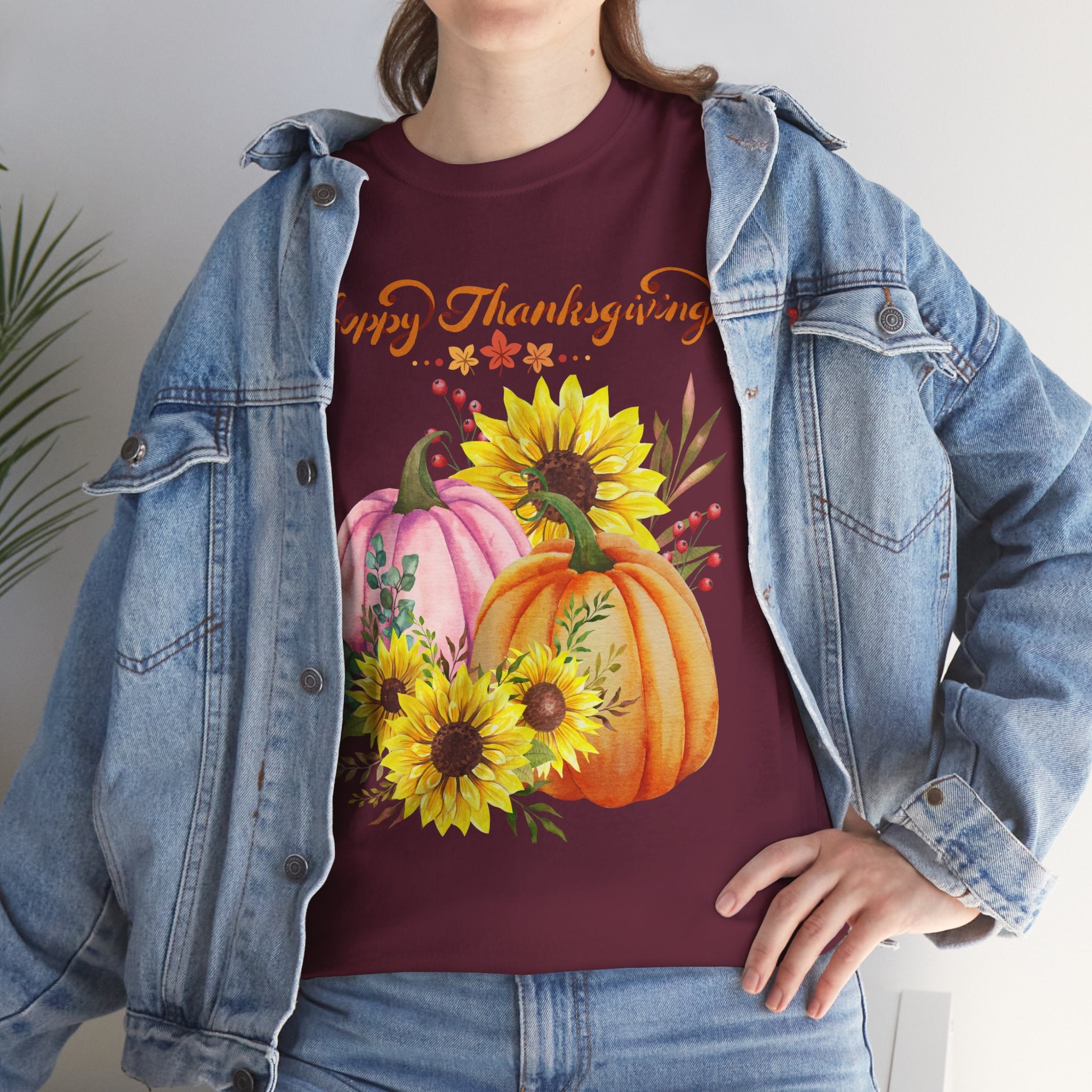 Thanksgiving T-shirts, Pumpkin Tee, Autumn Shirt, Unisex Fall Apparel, Holiday Gift, Cozy Outfit, Harvest Festival Clothing