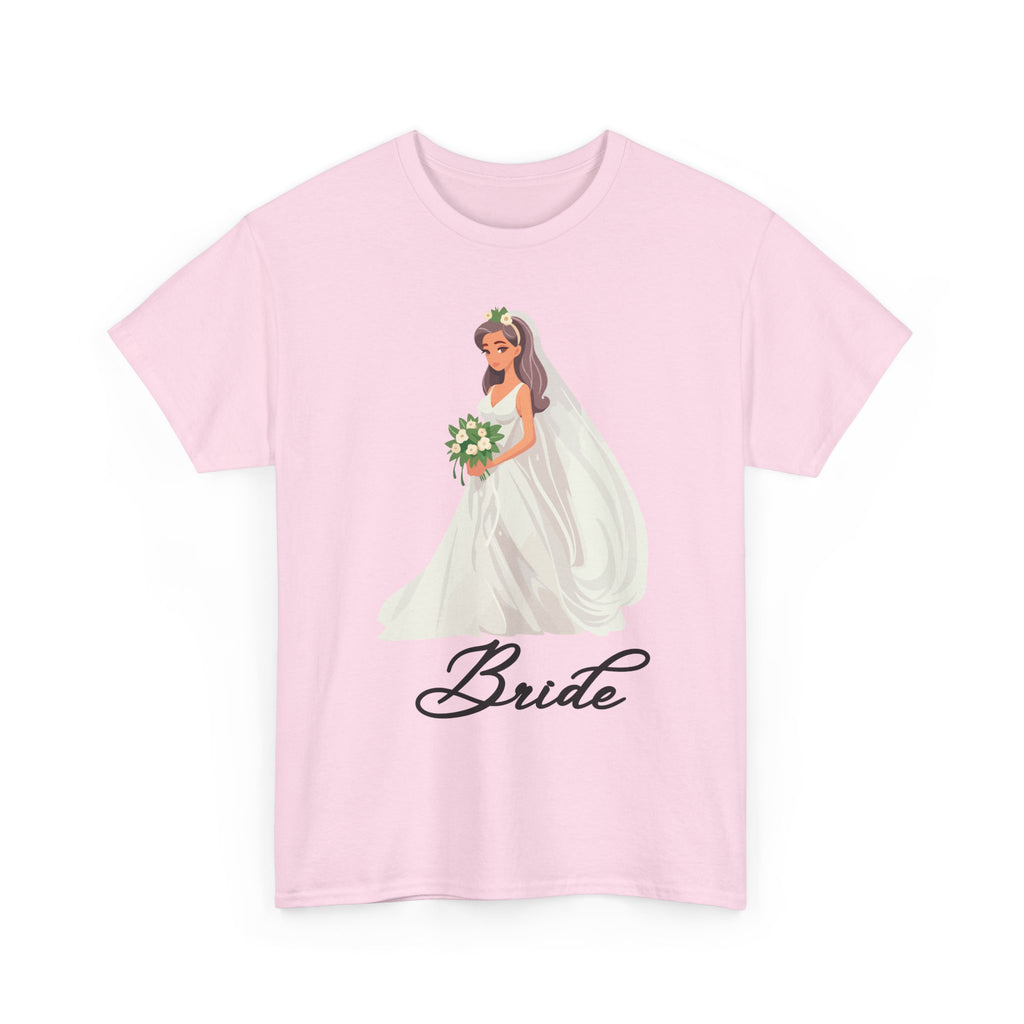 Bride Sketch Unisex Heavy Cotton Tee - Perfect for Weddings, Bridal Showers, Bachelorette Parties, Engagements, and Gifts