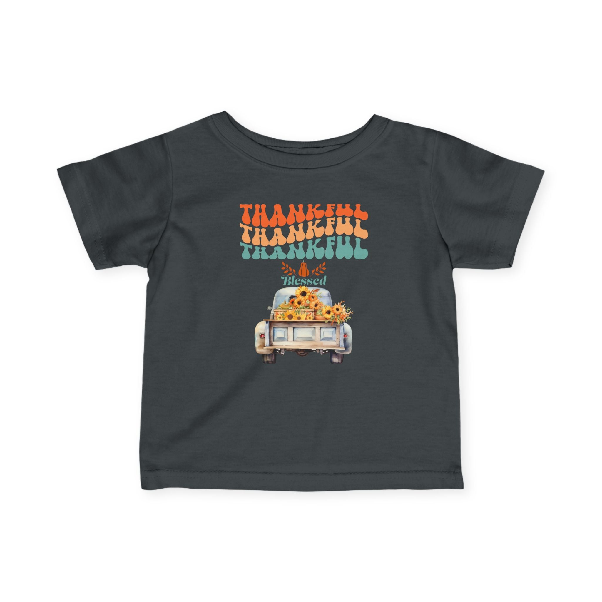 Thankful Infant T-Shirt, Cute Baby Tee, Thanksgiving Outfit, Fall Baby Clothing, Holiday Gift for Infants, Seasonal Wear