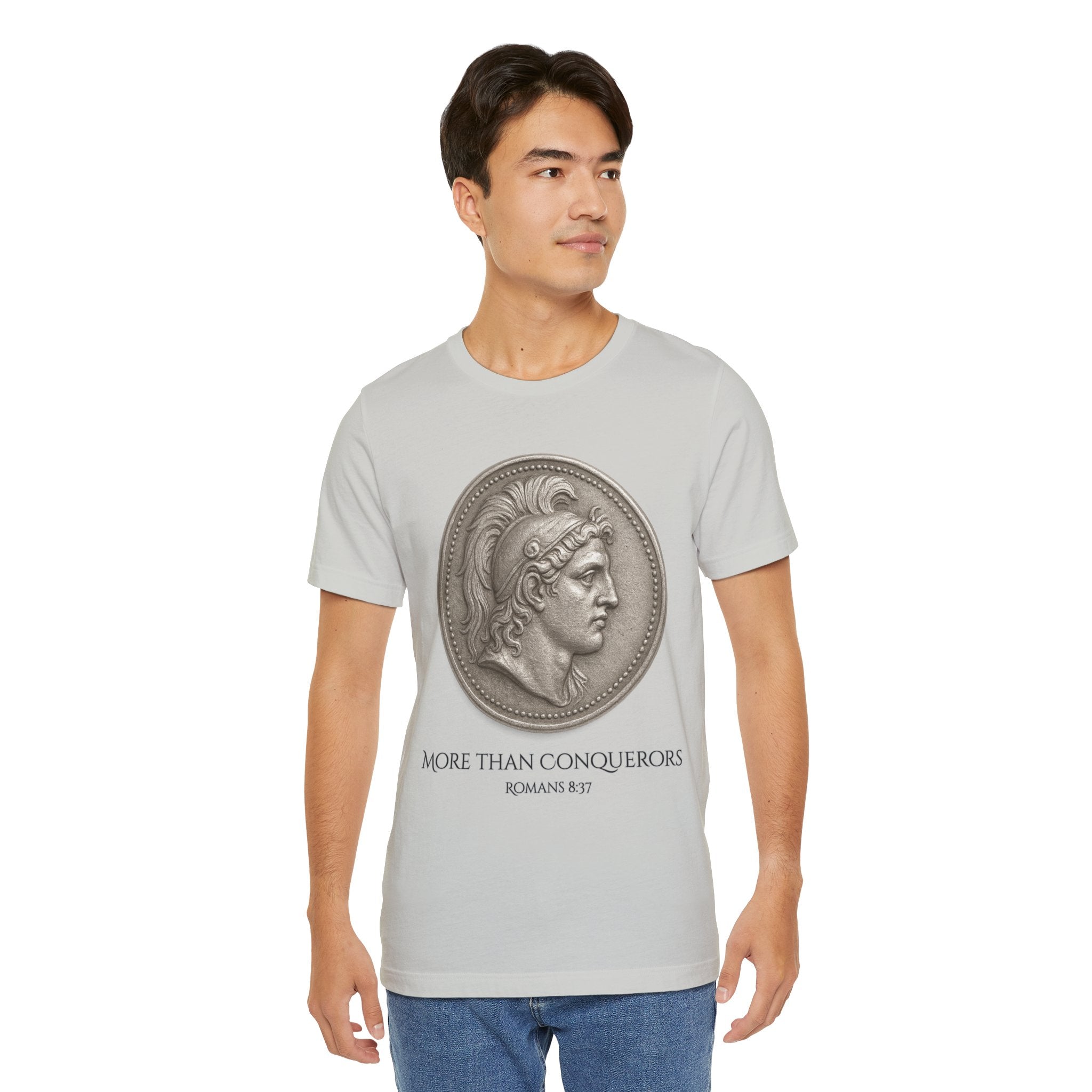 More Than Conquerors Unisex Short Sleeve Tee - Inspirational Christian Apparel, Motivational Shirt, Faith-Based Gift, Scripture Tee, [...]