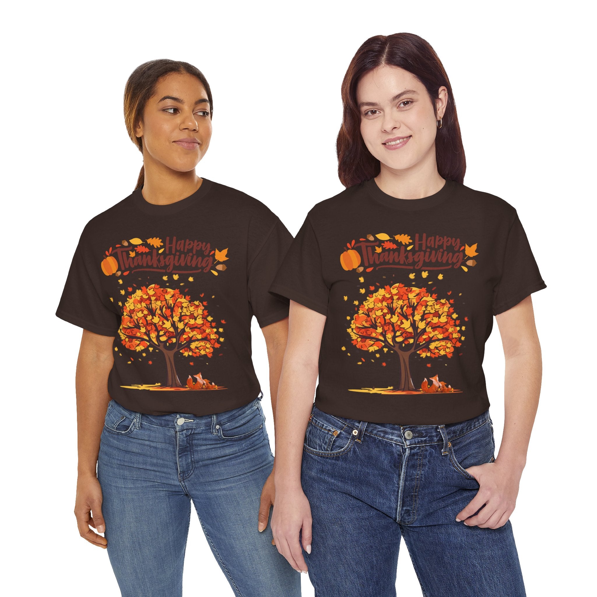 Thanksgiving Tree Tee, Autumn Shirt, Fall Apparel, Family Gathering Top, Seasonal Wear, Thanksgiving Gift