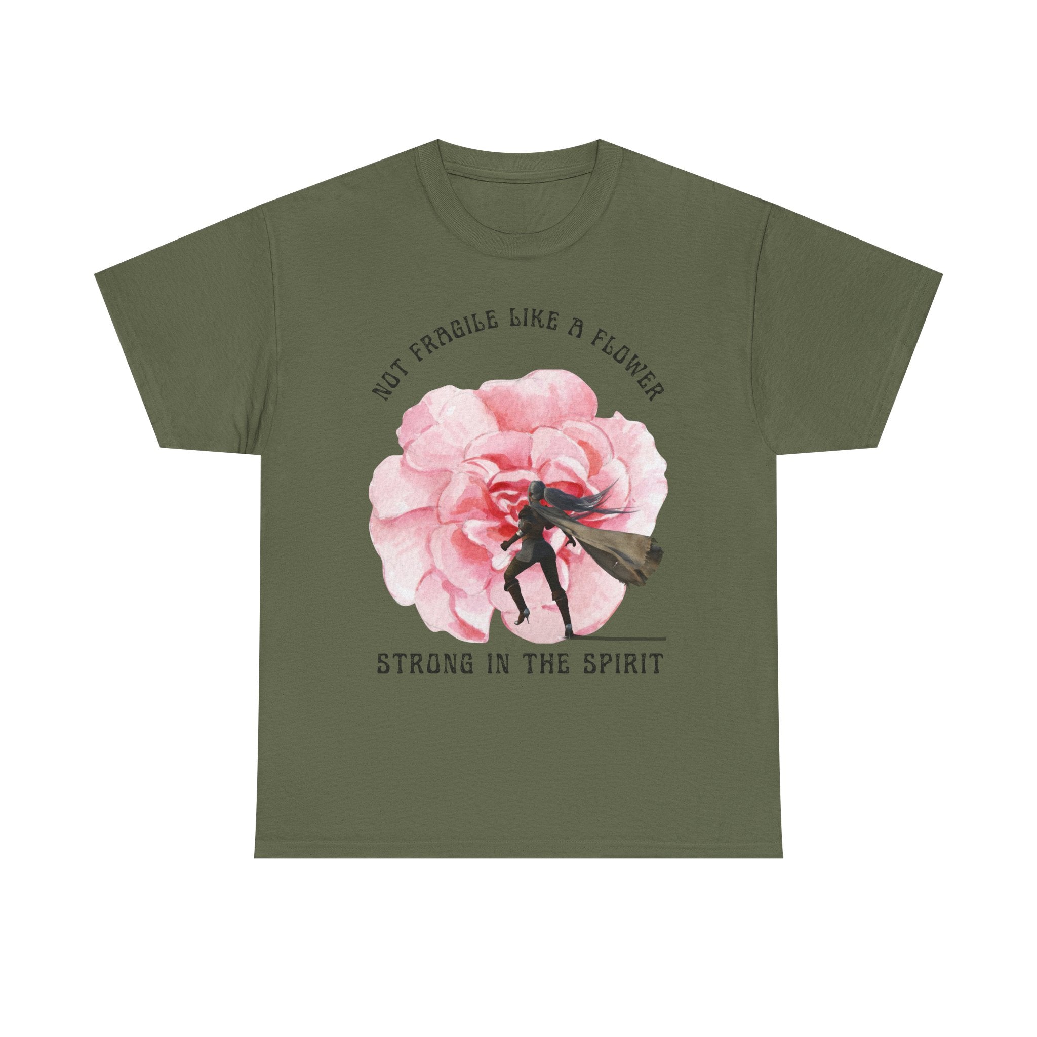 Floral Empowerment Tee, Not Fragile Like a Flower, Strong in the Spirit Shirt, Inspirational Unisex T-Shirt, Gift for Women, [...]