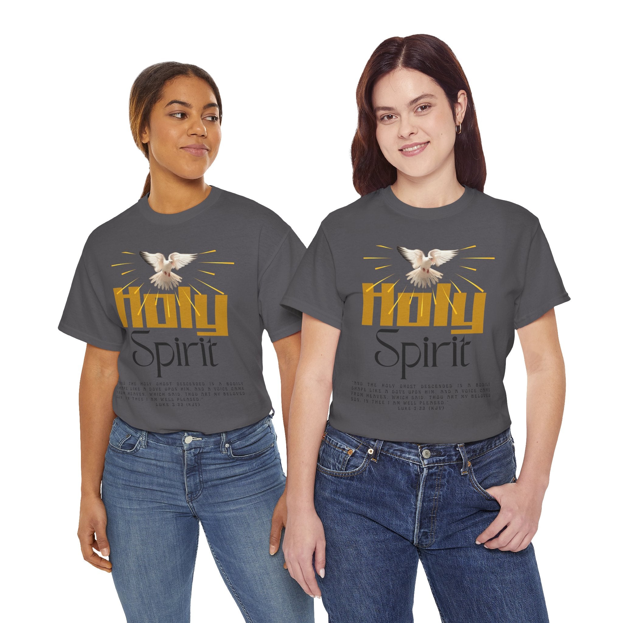 Christian T-shirts, Holy Spirit Unisex Heavy Cotton Tee, Inspirational T-Shirt for Faith Celebration, Christian Gift, Spiritual Attire, Religious Apparel