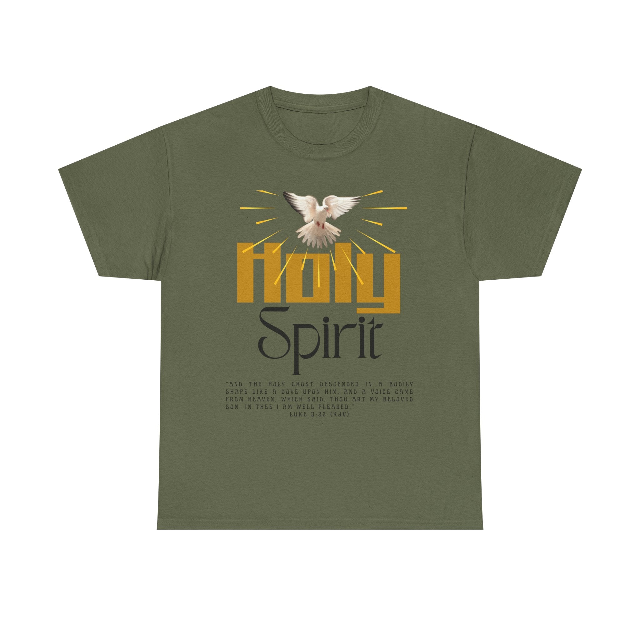 Christian T-shirts, Holy Spirit Unisex Heavy Cotton Tee, Inspirational T-Shirt for Faith Celebration, Christian Gift, Spiritual Attire, Religious Apparel