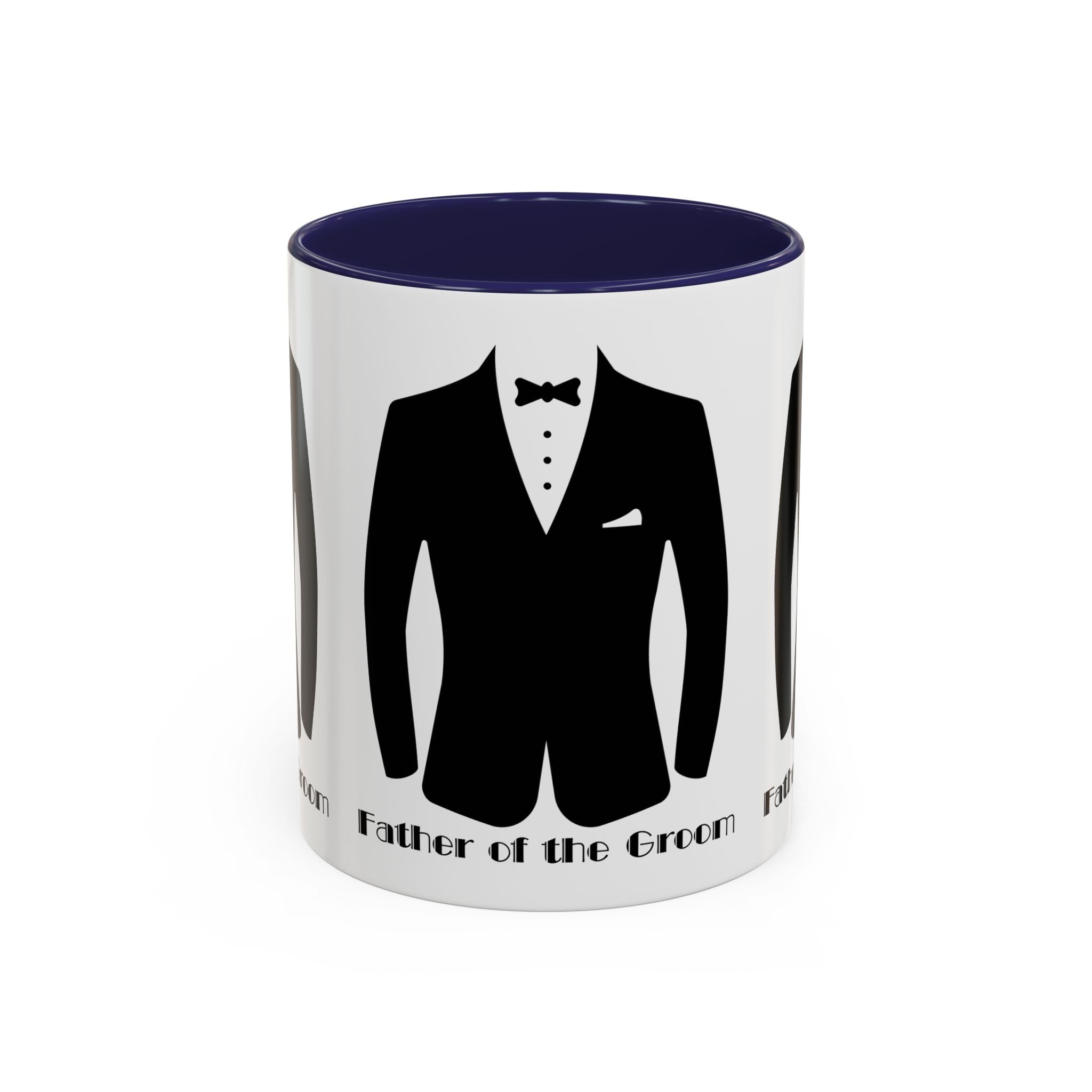 Father of the Groom Accent Coffee Mug 11/15 oz- Perfect Groomsmen Gift, Wedding Keepsake, Stylish Drinkware, Unique Wedding Favor