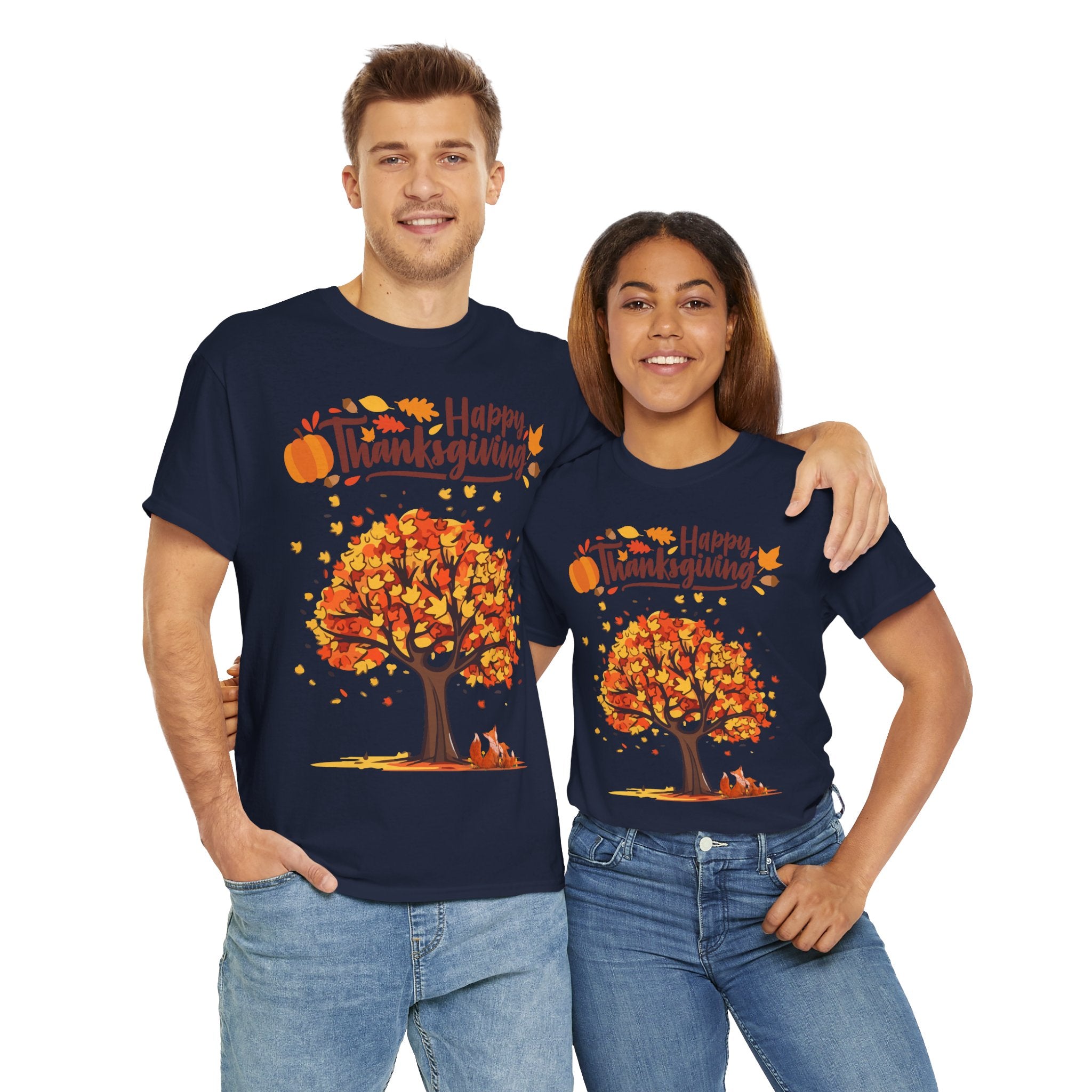 Thanksgiving Tree Tee, Autumn Shirt, Fall Apparel, Family Gathering Top, Seasonal Wear, Thanksgiving Gift