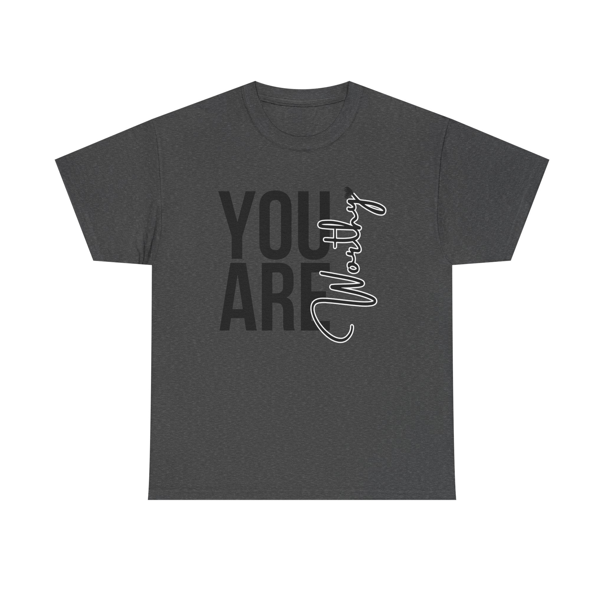 You Are Worthy Unisex Heavy Cotton Tee, Motivational Quote Shirt, Gift for Friends, Self-Love Tee, Uplifting Apparel, Positive [...]