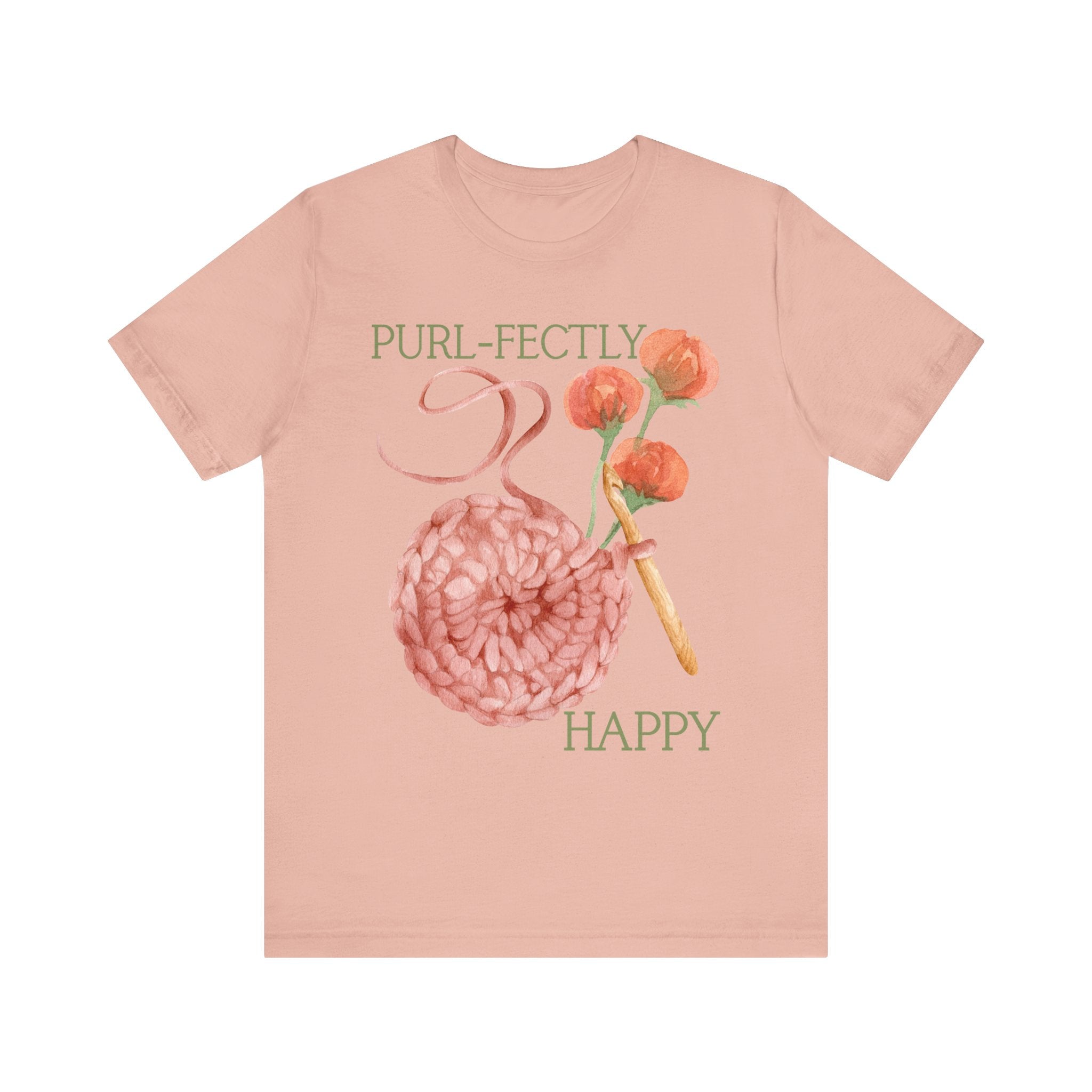 Purl-fectly Happy Crafting Joy Tee -Unisex Short Sleeve Shirt