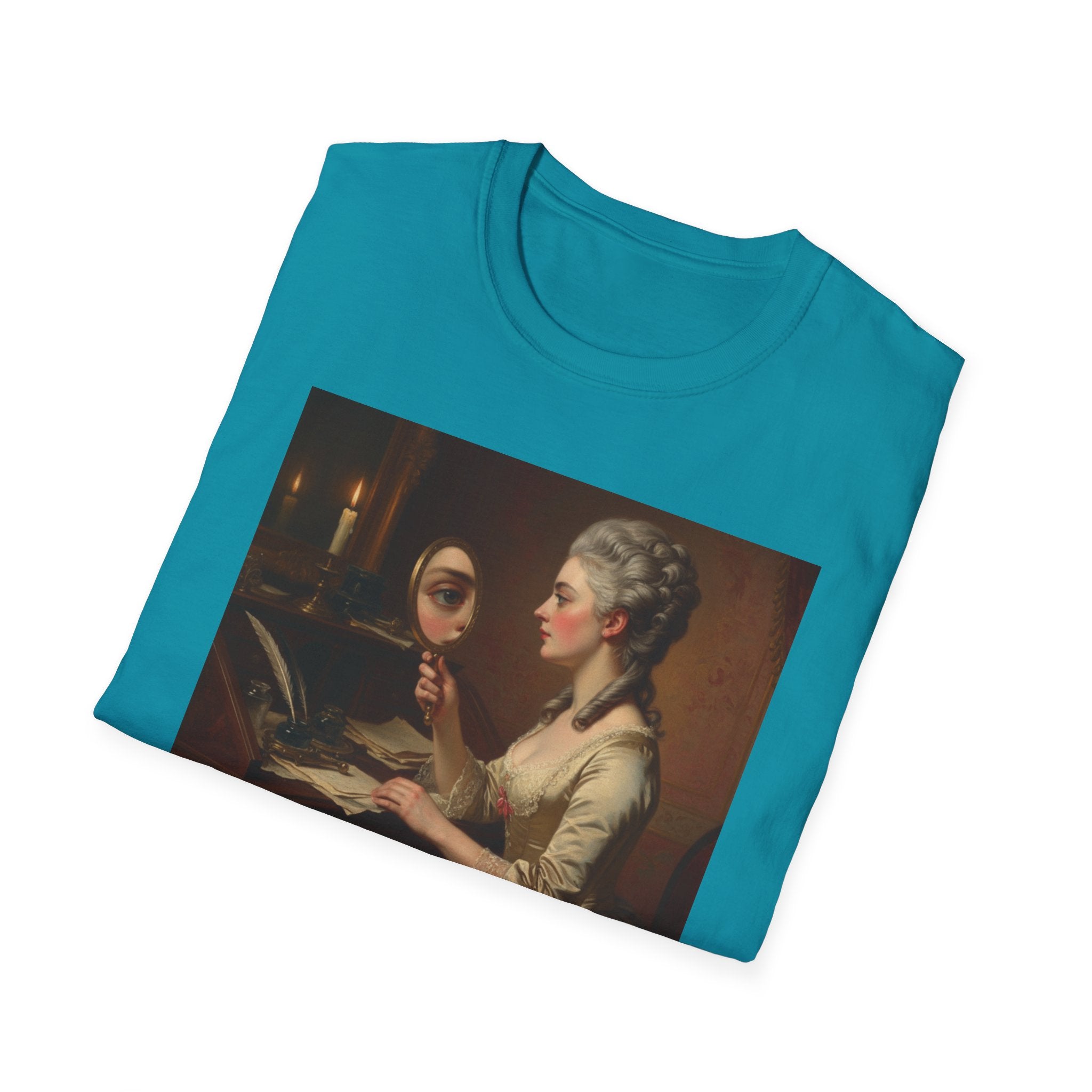Artistic Vintage T-Shirt with 'A Gaze, Endless Stories' Design, Perfect for Art Lovers, Gifts, Casual Wear, Museum Visits, Art Class