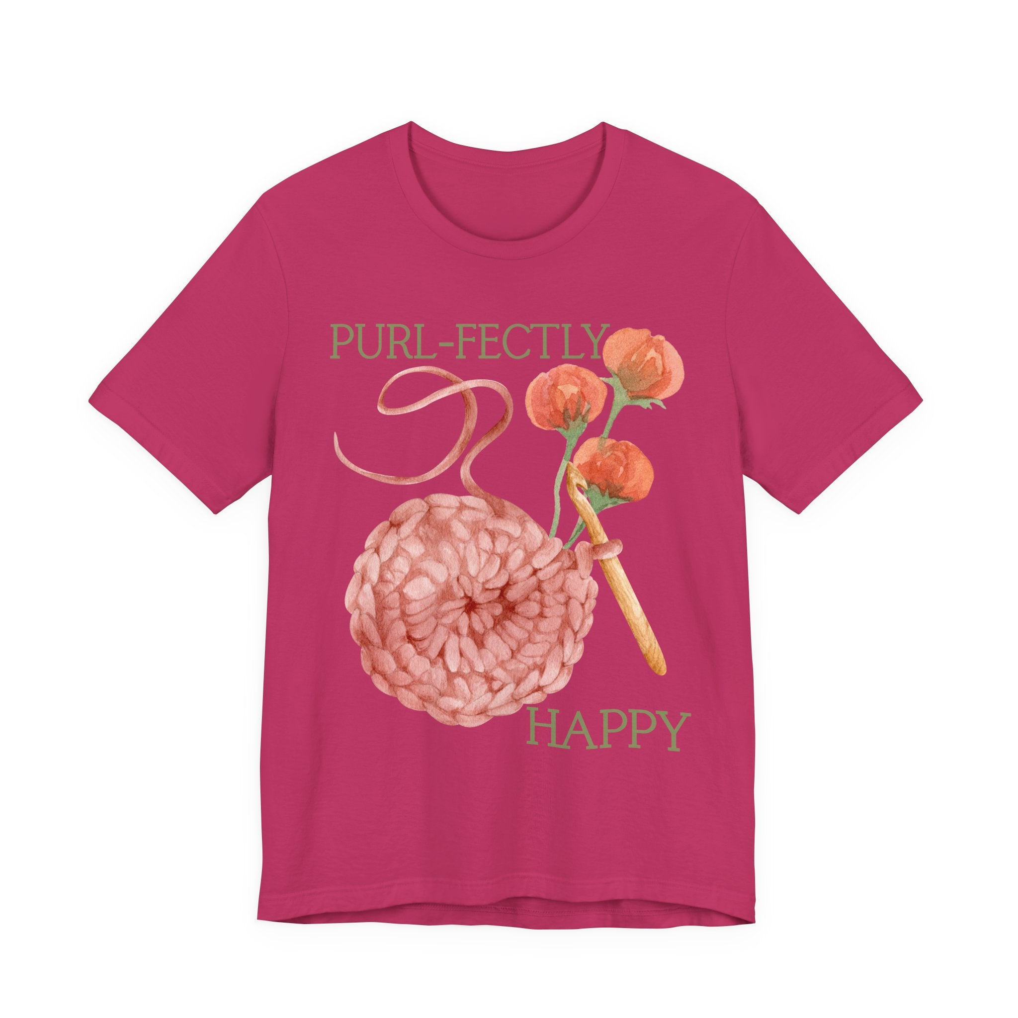 Purl-fectly Happy Crafting Joy Tee -Unisex Short Sleeve Shirt