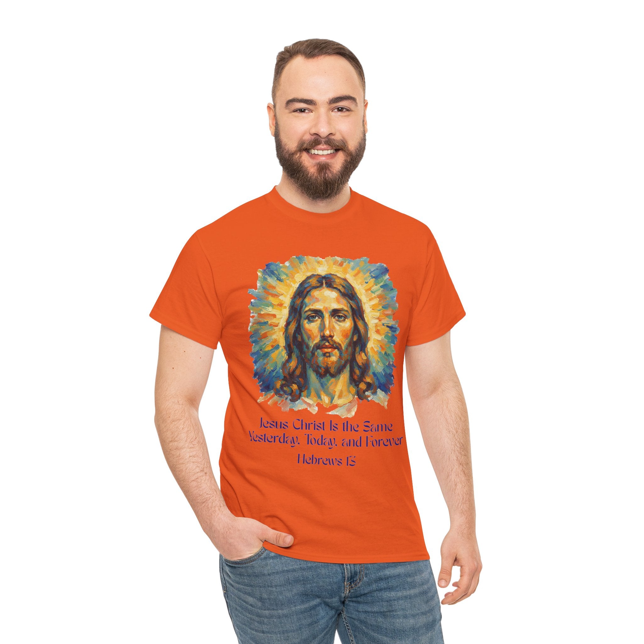 Jesus Portrait – Van Gogh Inspired Style Religious Inspirational Tee - Jesus Christ Design, Faith Shirt, Christian Clothing, Birthday Gift, Everyday Wear
