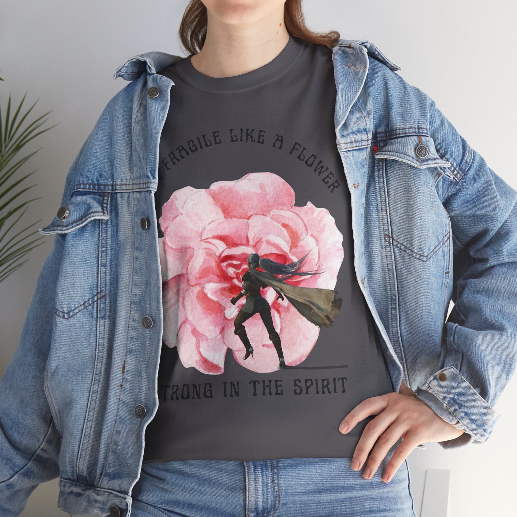 Floral Empowerment Tee, Not Fragile Like a Flower, Strong in the Spirit Shirt, Inspirational Unisex T-Shirt, Gift for Women, [...]