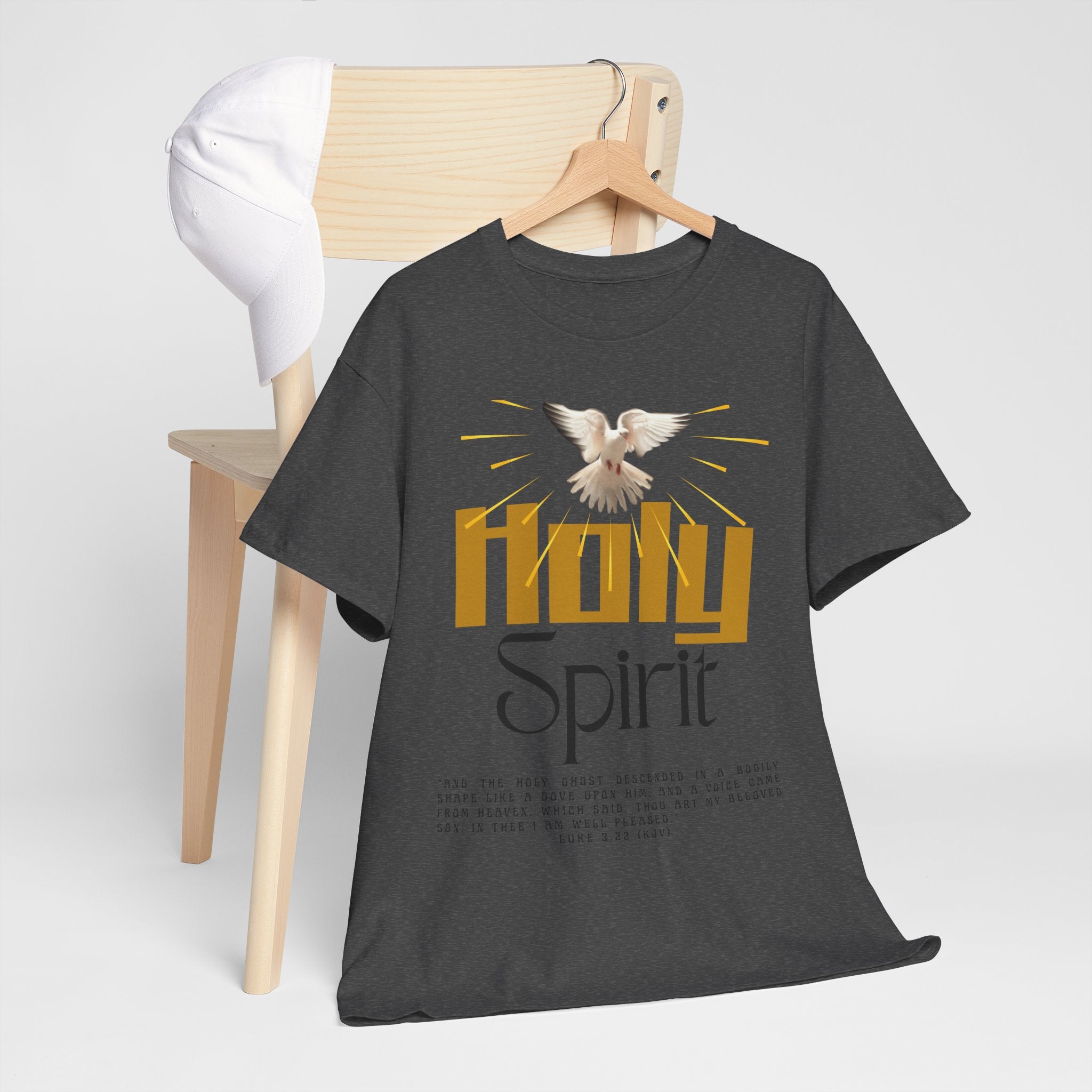 Christian T-shirts, Holy Spirit Unisex Heavy Cotton Tee, Inspirational T-Shirt for Faith Celebration, Christian Gift, Spiritual Attire, Religious Apparel