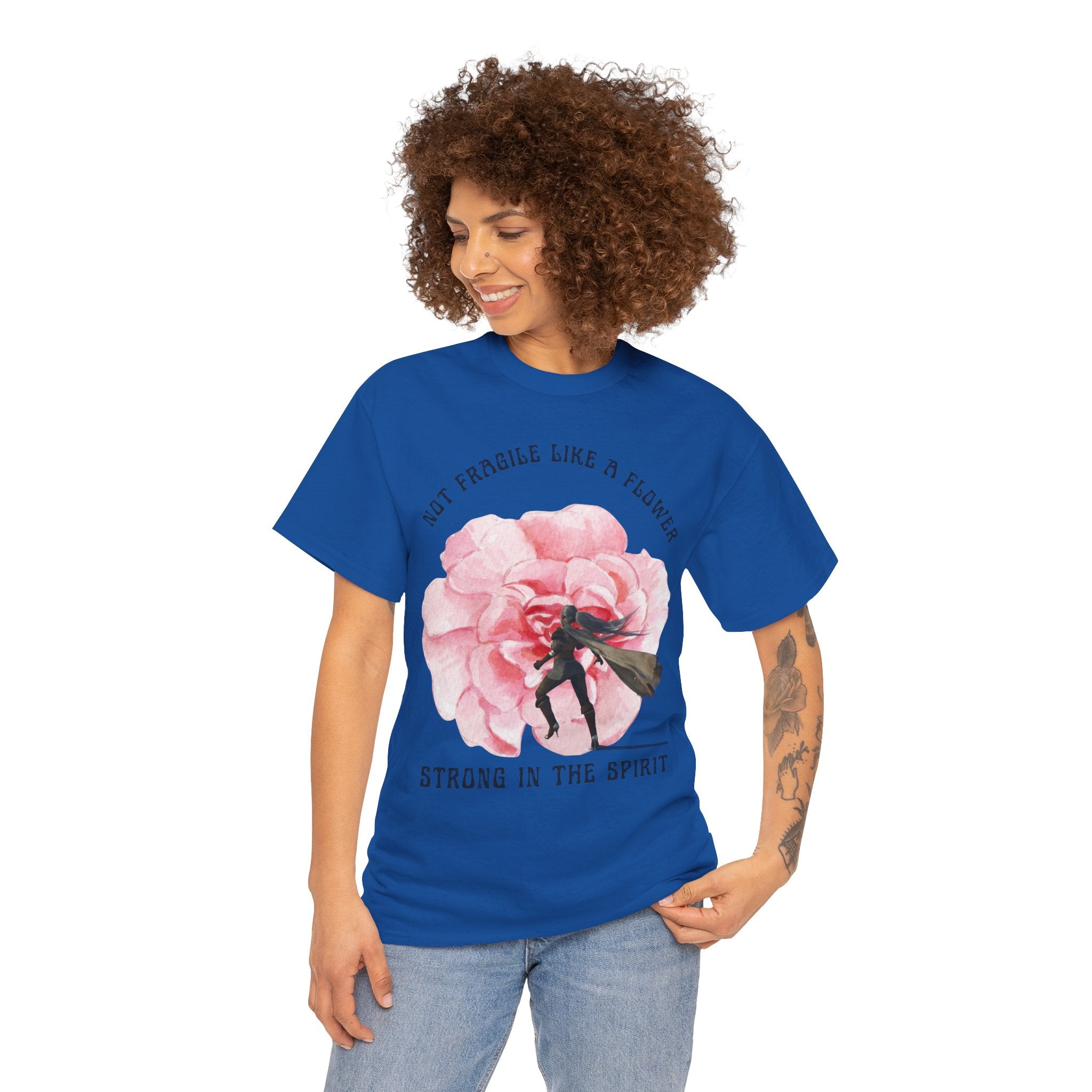 Floral Empowerment Tee, Not Fragile Like a Flower, Strong in the Spirit Shirt, Inspirational Unisex T-Shirt, Gift for Women, [...]