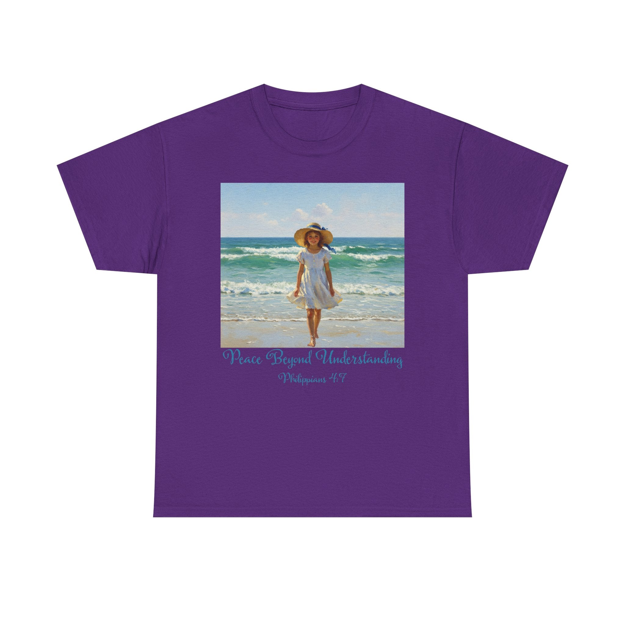 Serene Beach Vibes Tee for Summer Days, Top for Women, Casual Wear, Gifts for Beach Lovers, Vacay Essentials