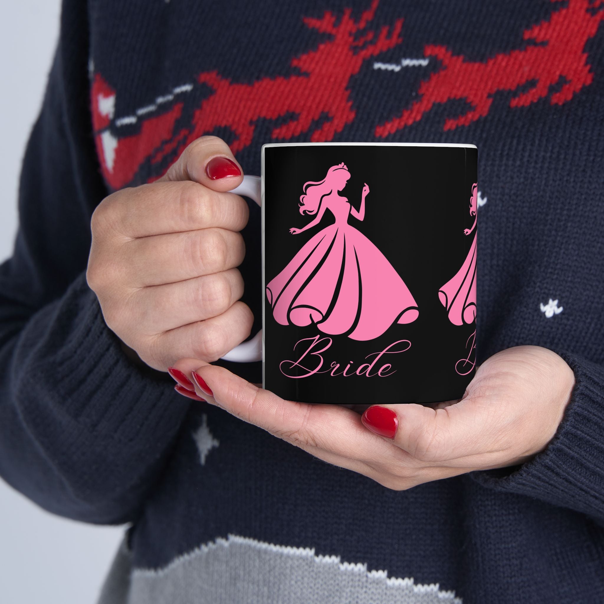 Bride Ceramic Mug 11 oz – Perfect for Weddings, Bridal Showers, Engagement Parties, Gift for Bridesmaid, Wedding Planning Accessories