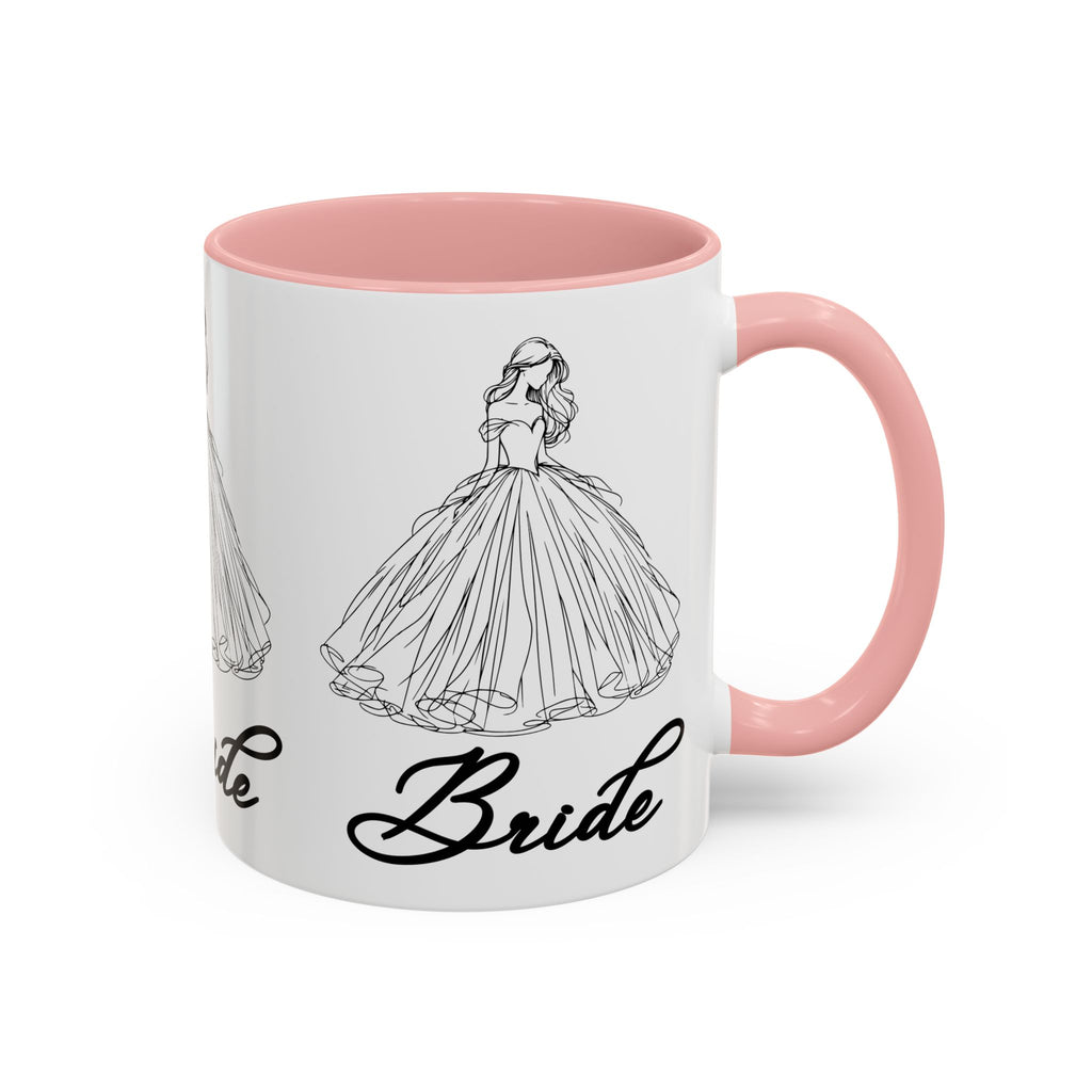 Bride Mug | Elegant Wedding Dress Design | Bridal Shower Gift & Keepsake