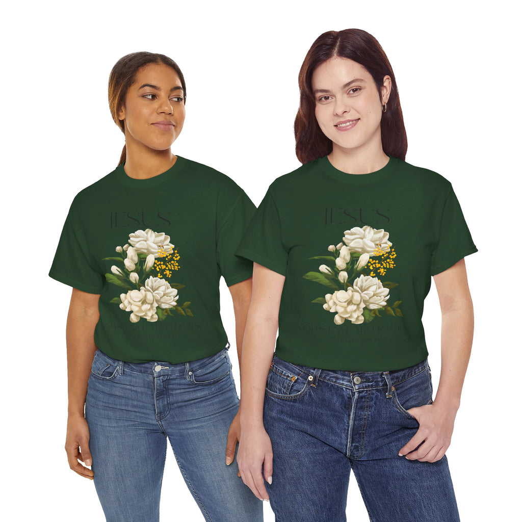 Jesus- God's love never fails-Unisex Heavy Cotton Tee