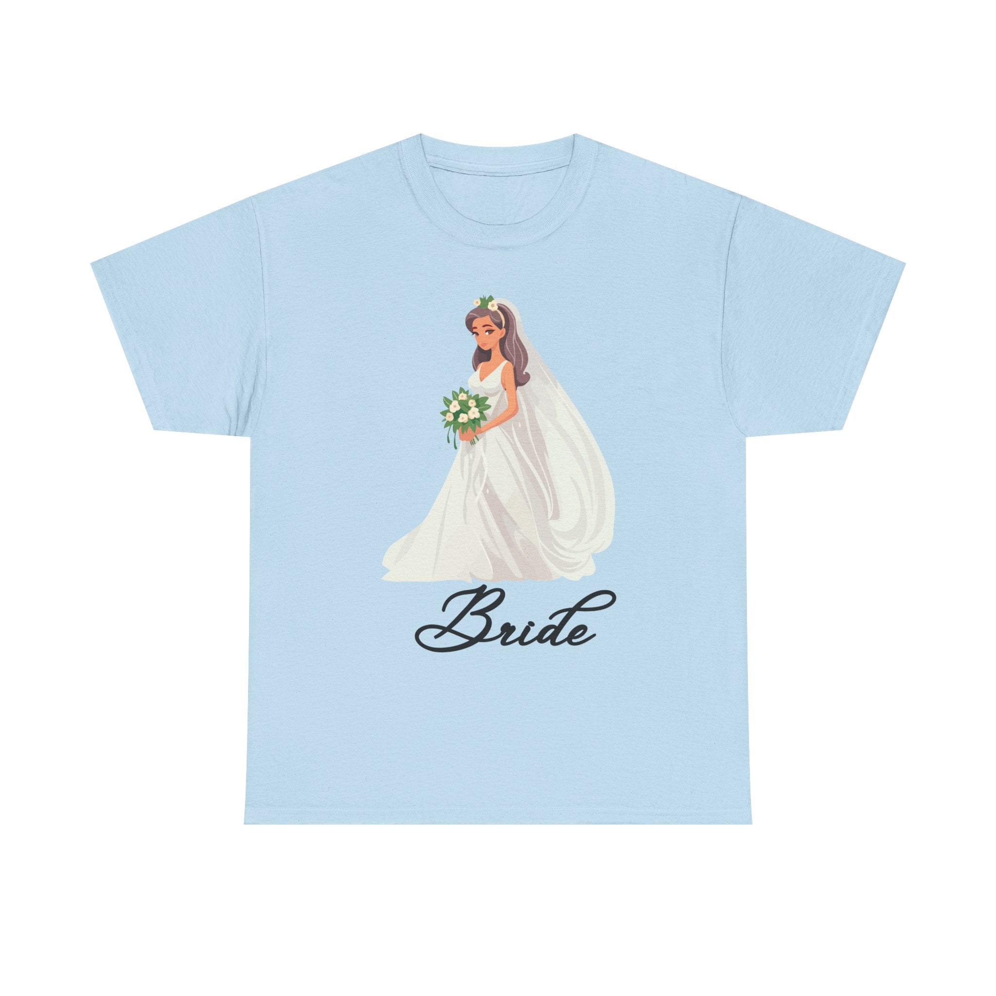 Bride Sketch Unisex Heavy Cotton Tee - Perfect for Weddings, Bridal Showers, Bachelorette Parties, Engagements, and Gifts