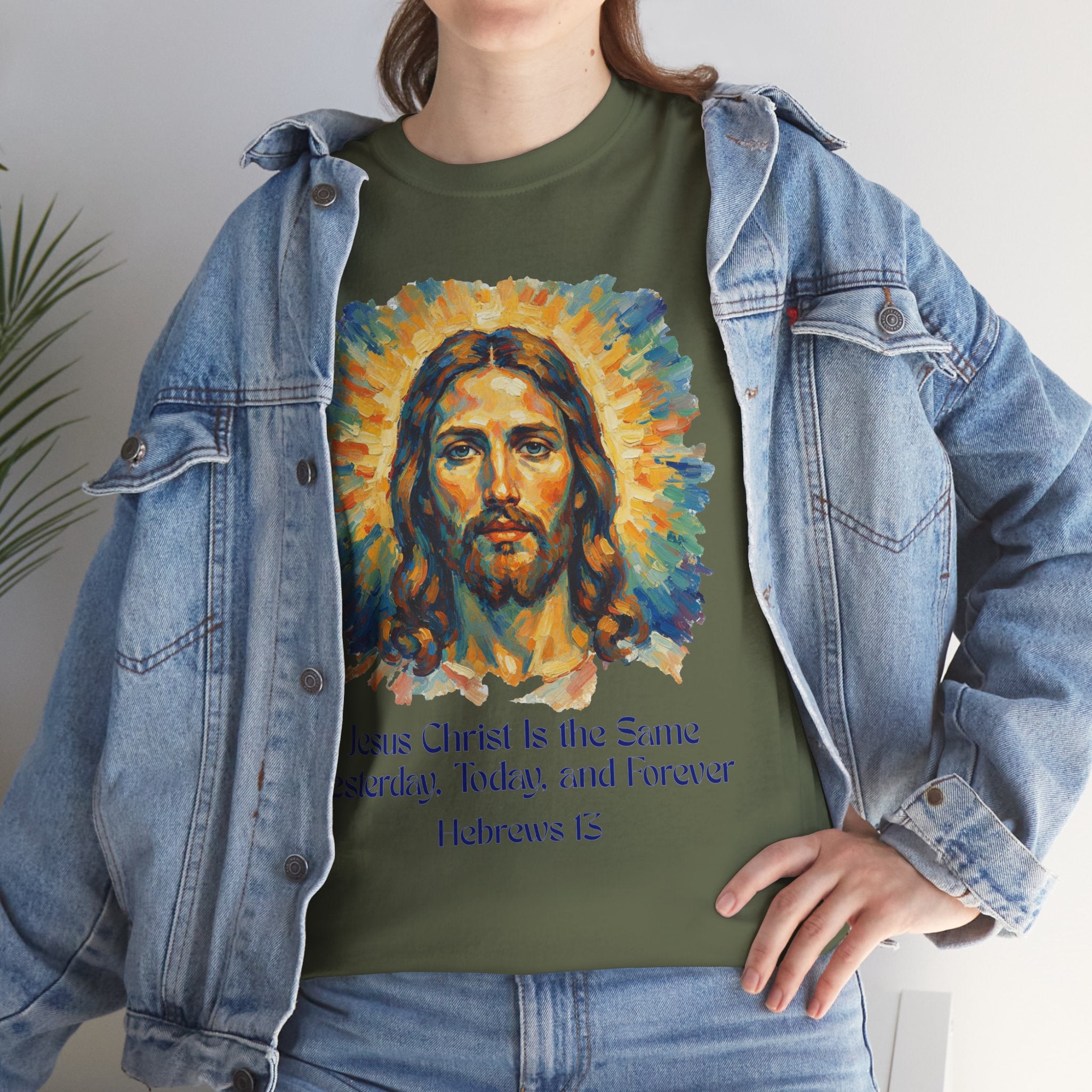 Jesus Portrait – Van Gogh Inspired Style Religious Inspirational Tee - Jesus Christ Design, Faith Shirt, Christian Clothing, Birthday Gift, Everyday Wear