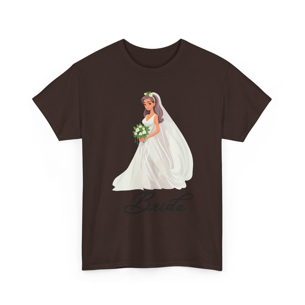 Bride Sketch Unisex Heavy Cotton Tee - Perfect for Weddings, Bridal Showers, Bachelorette Parties, Engagements, and Gifts