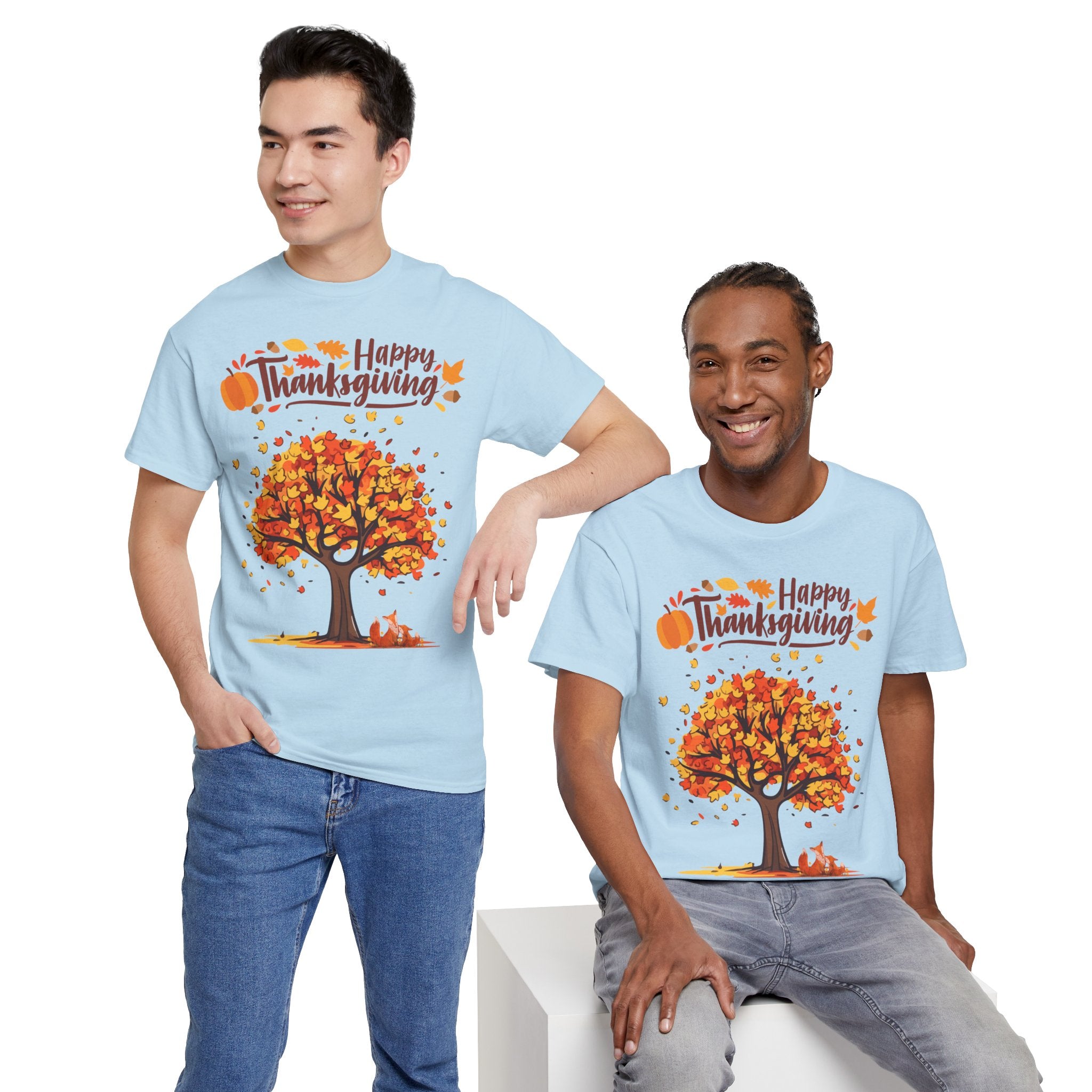 Thanksgiving Tree Tee, Autumn Shirt, Fall Apparel, Family Gathering Top, Seasonal Wear, Thanksgiving Gift