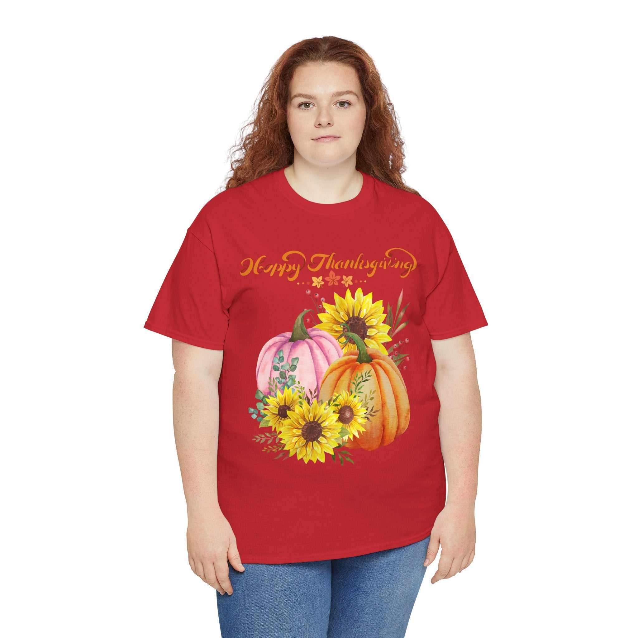 Thanksgiving T-shirts, Pumpkin Tee, Autumn Shirt, Unisex Fall Apparel, Holiday Gift, Cozy Outfit, Harvest Festival Clothing